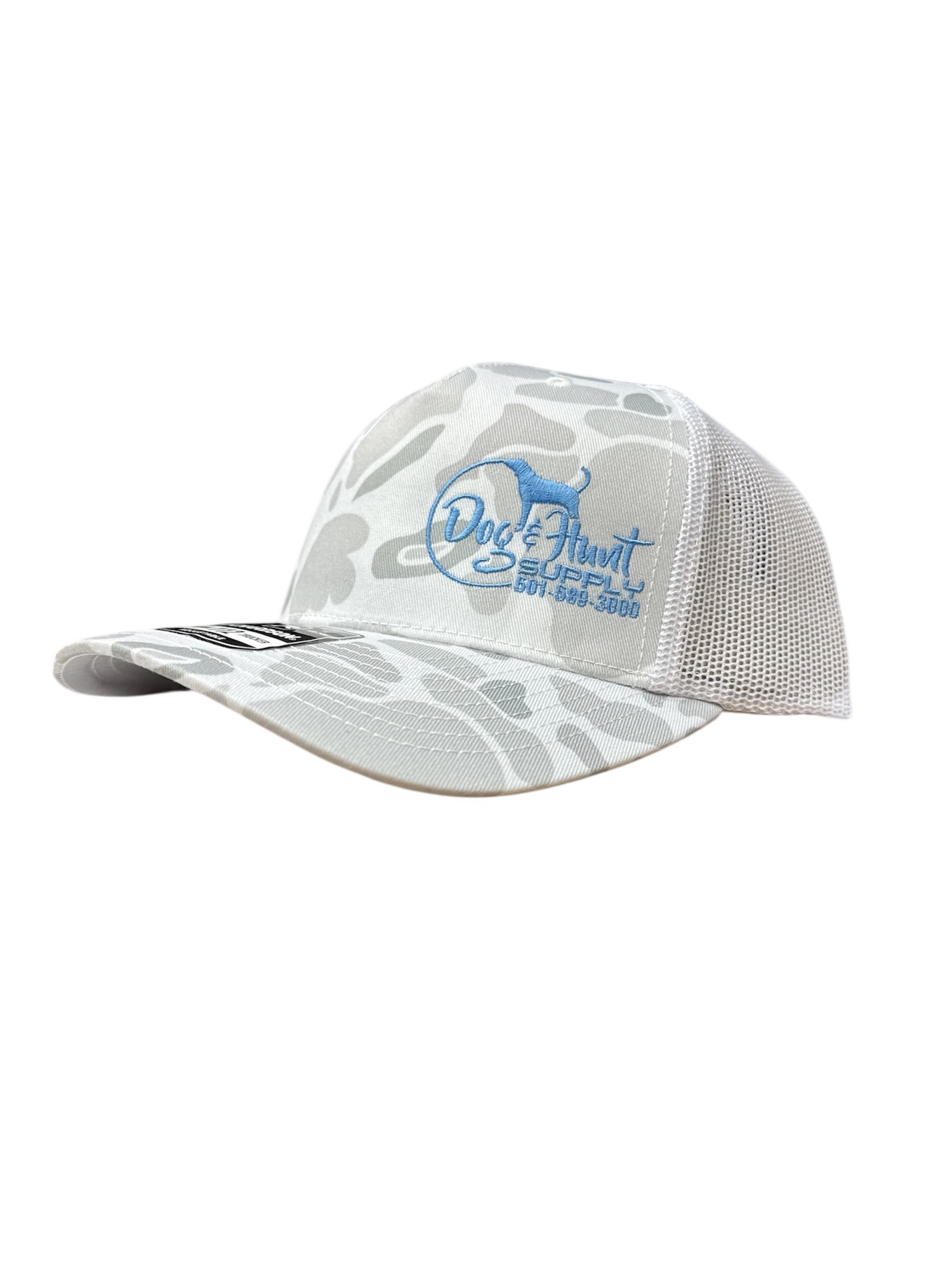 Dog and Hunt Grey Marsh w/ Light Blue Logo Hat
