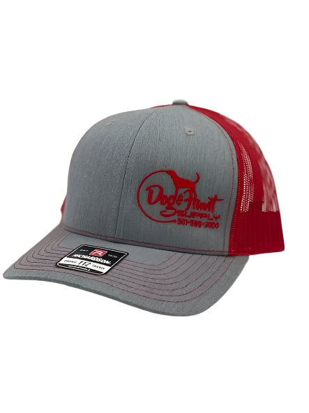 Dog and Hunt Gray w/ Red Mesh Hat