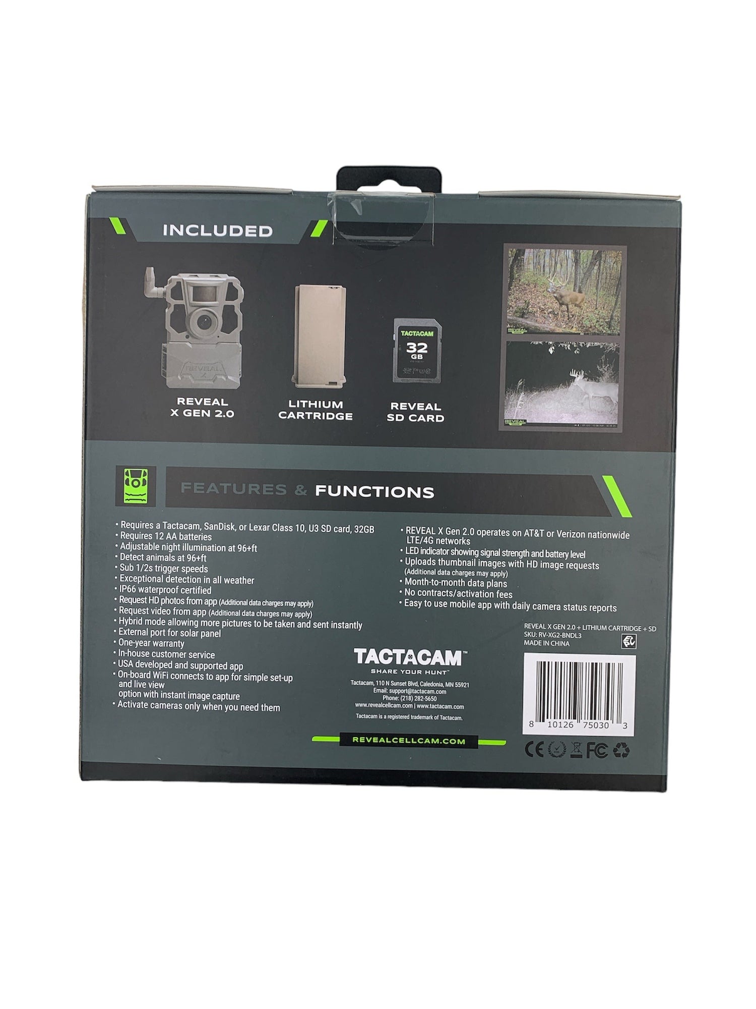 Tactacam Reveal Gen X 2.0 Bundle