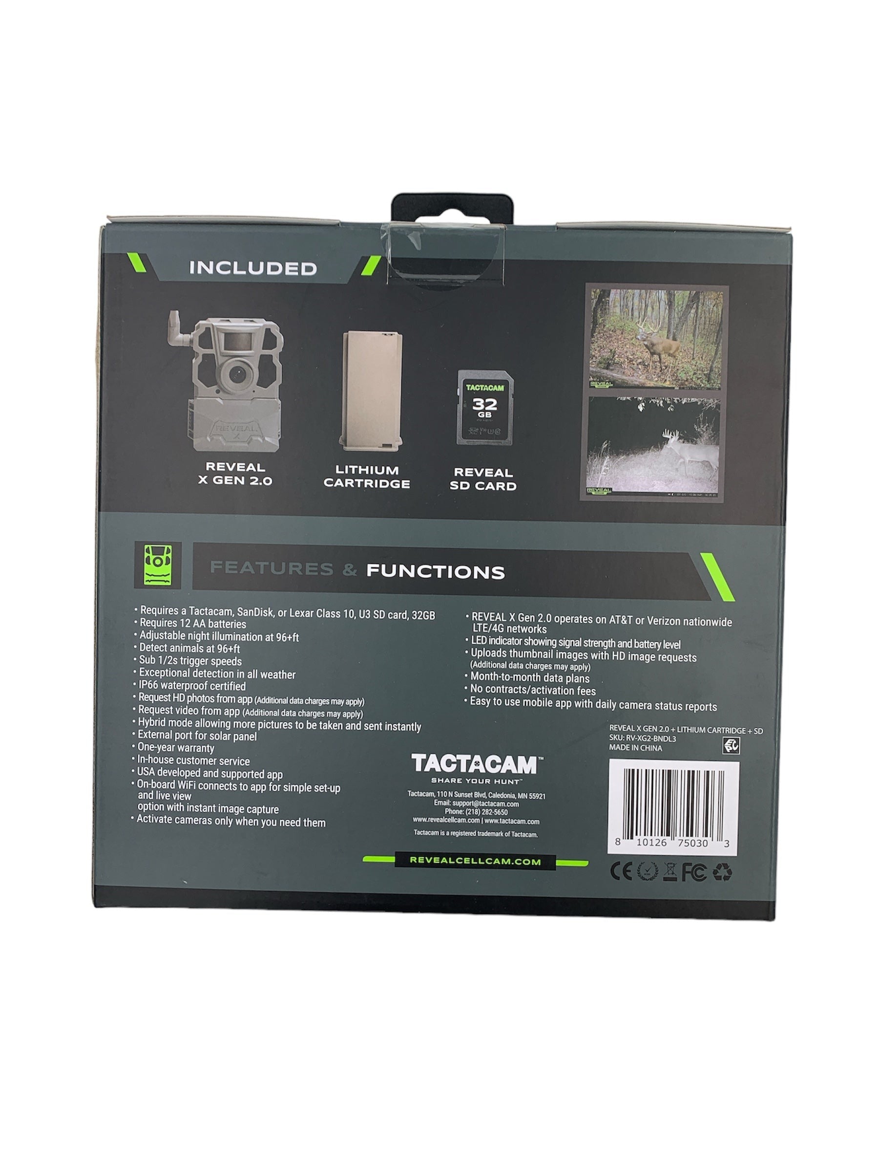 Tactacam Reveal Gen X 2.0 Bundle