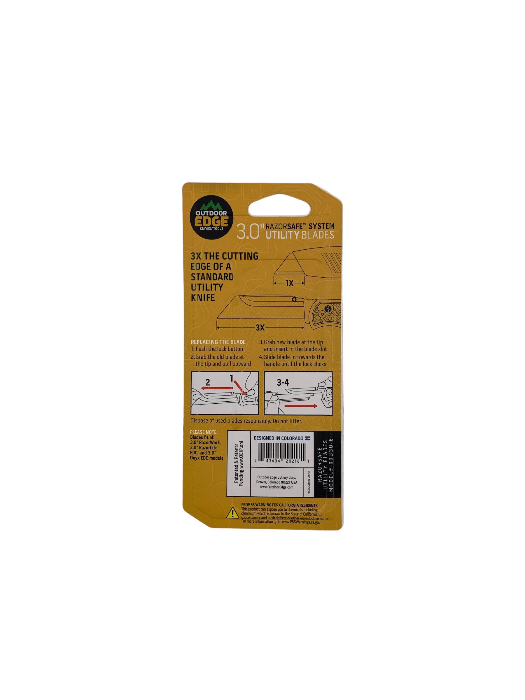 Outdoor Edge 3" Utility Blades