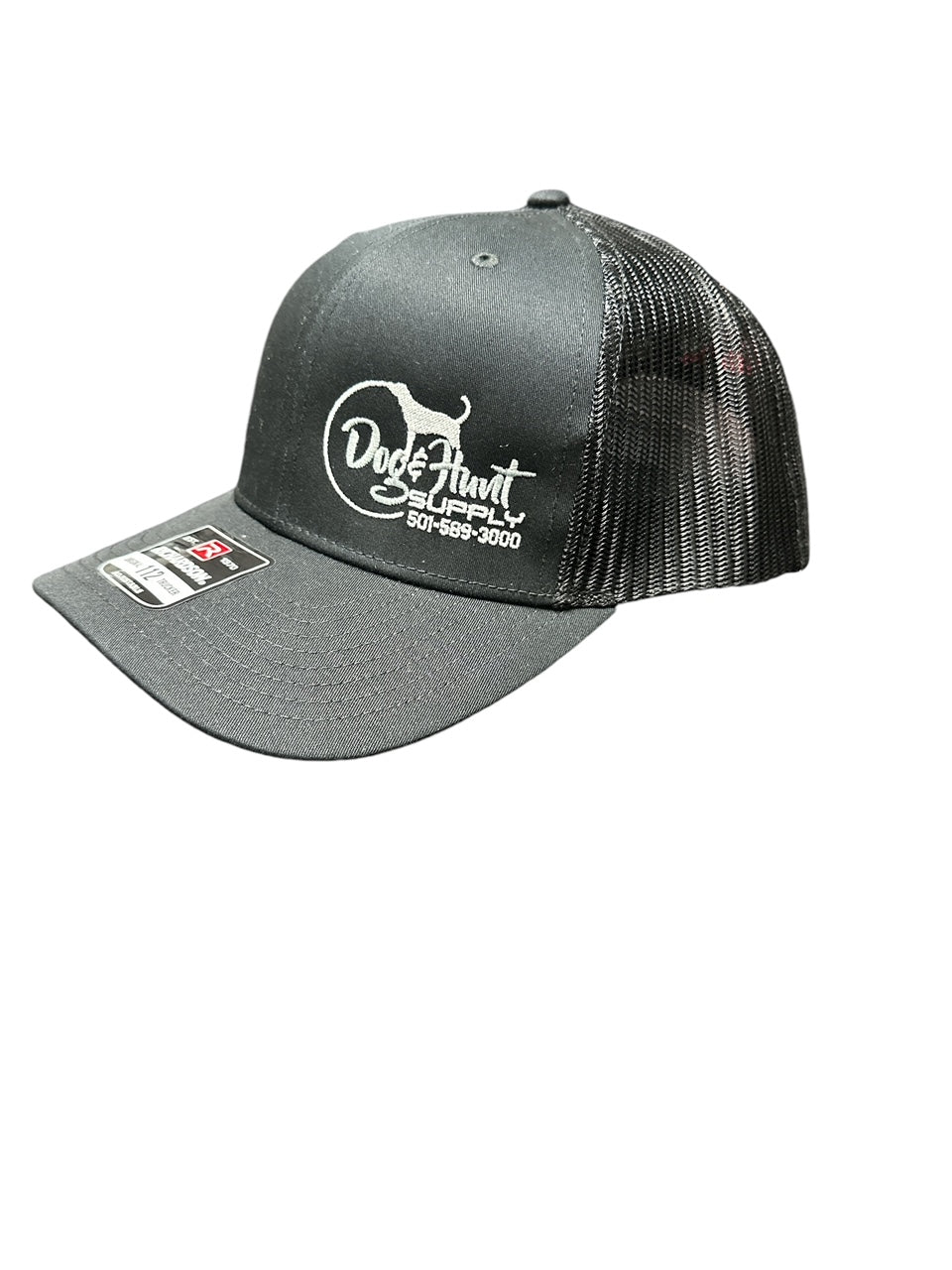 Dog & Hunt Black w/ Black Mesh (Silver Logo) Hat