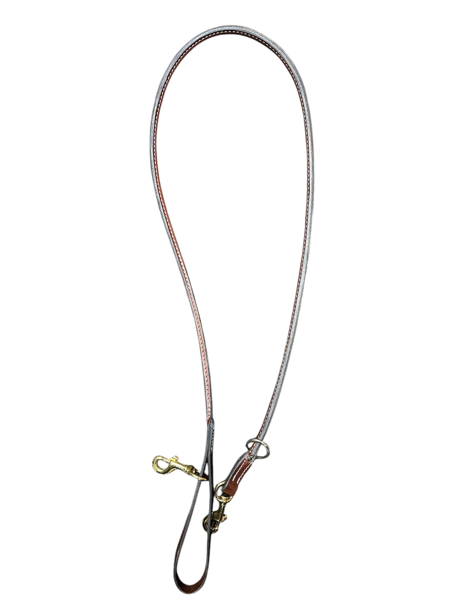 5ft Round Leather Lead