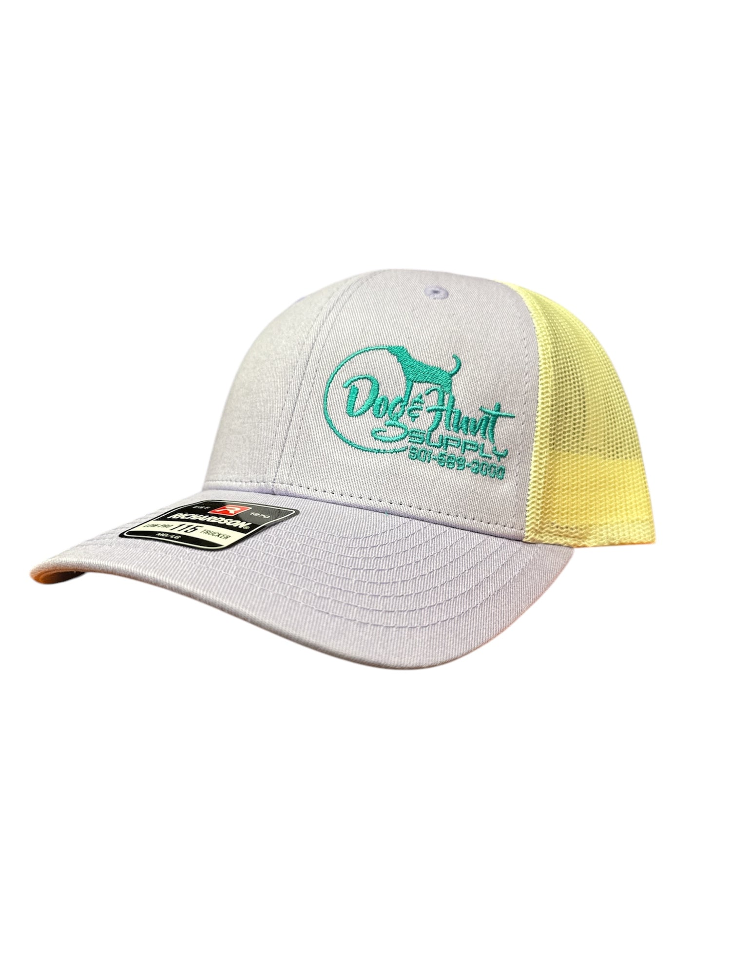 LIMITED EDITION Dog and Hunt Teal Logo w/ Yellow Mesh