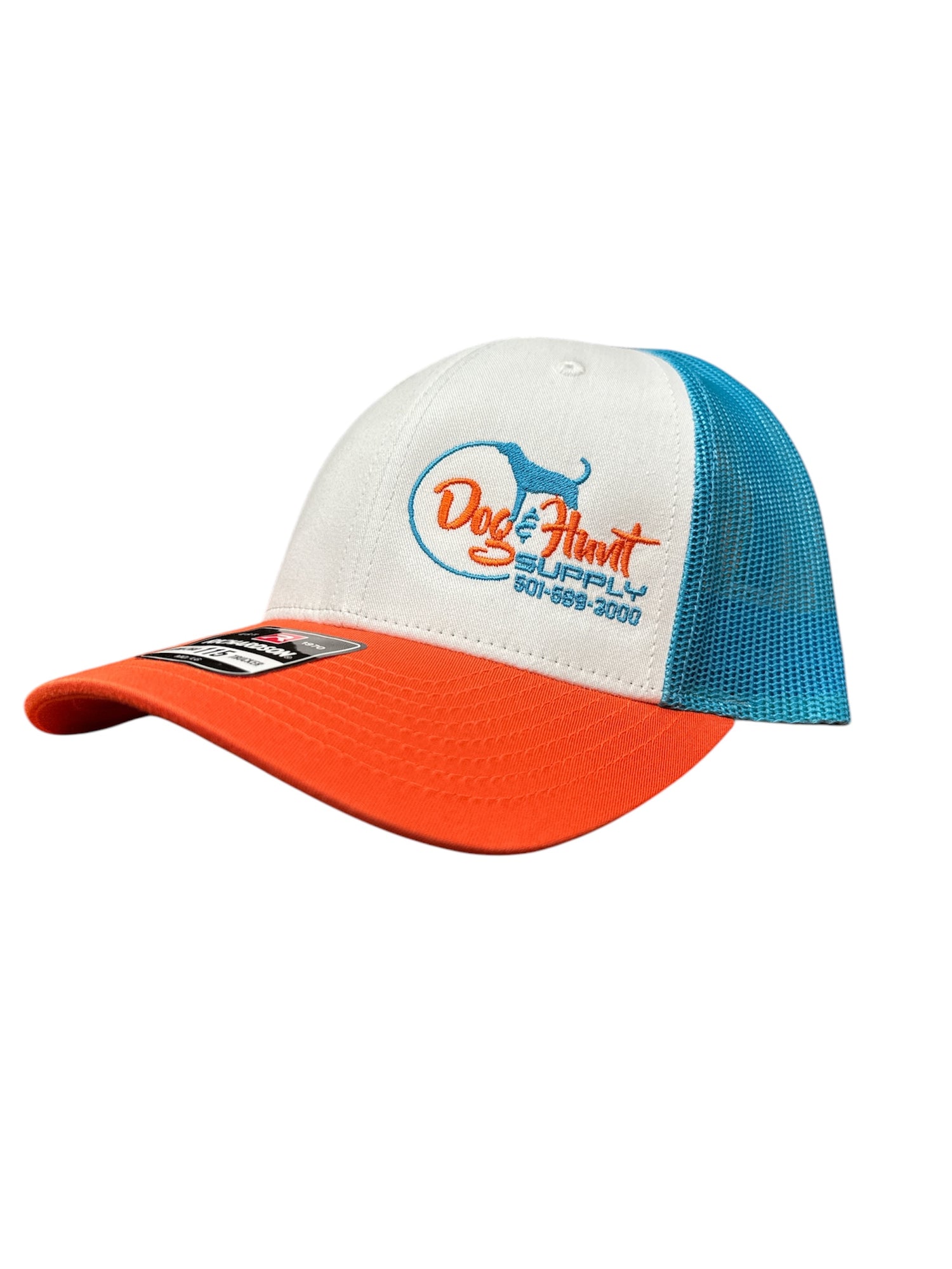 LIMITED EDITION Dog and Hunt Tri Orange/White/Blue Hat