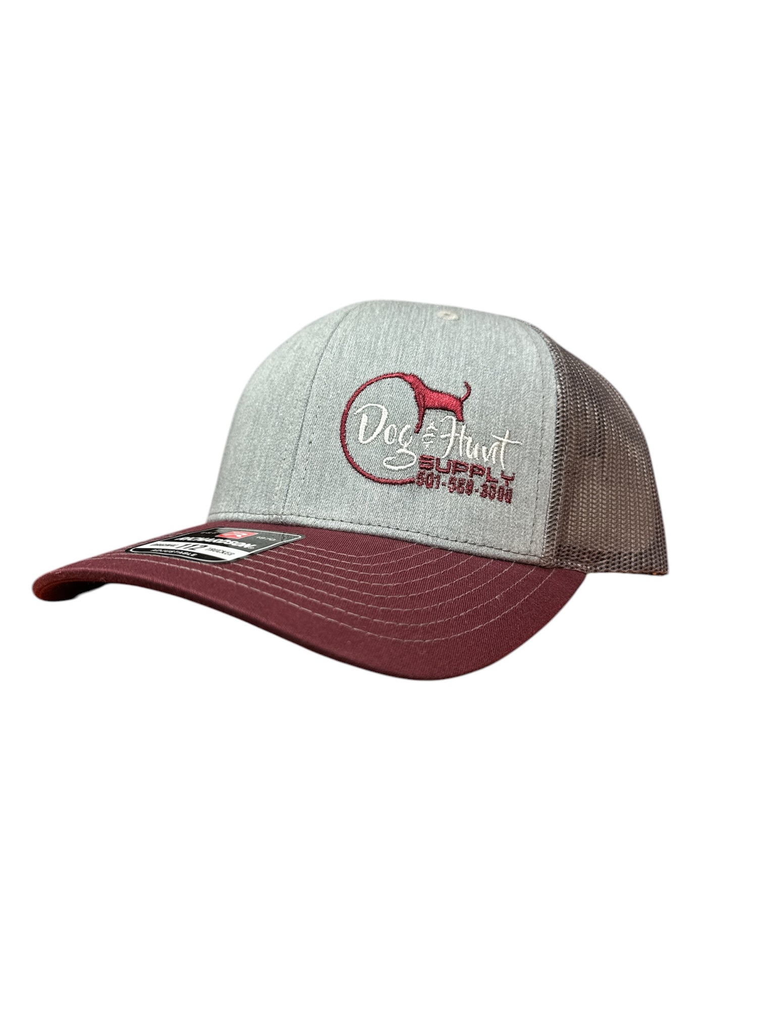 Dog and Hunt Burgundy w/ Gray Mesh Hat
