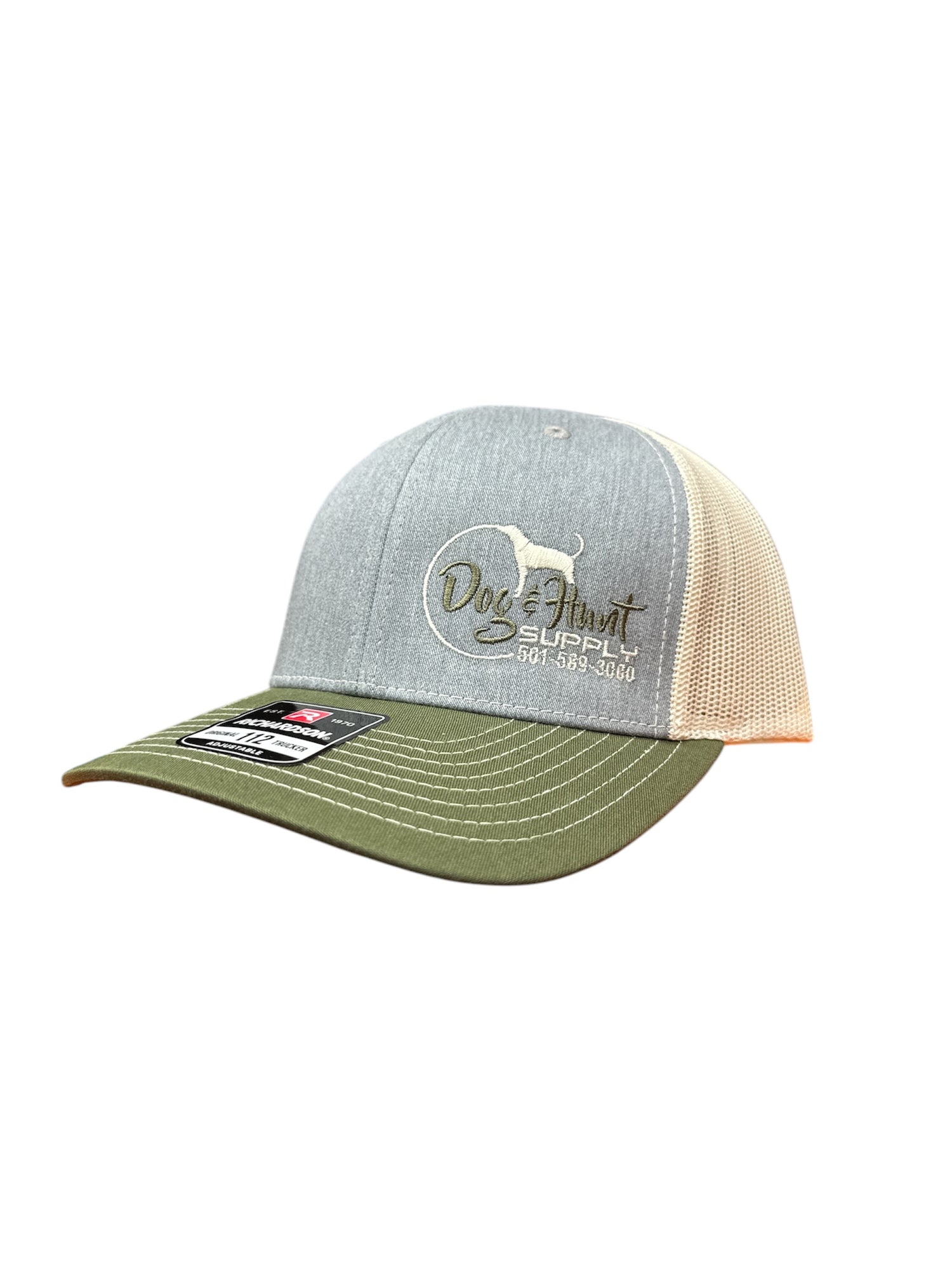 Dog and Hunt Olive/ Gray/ Cream Hat