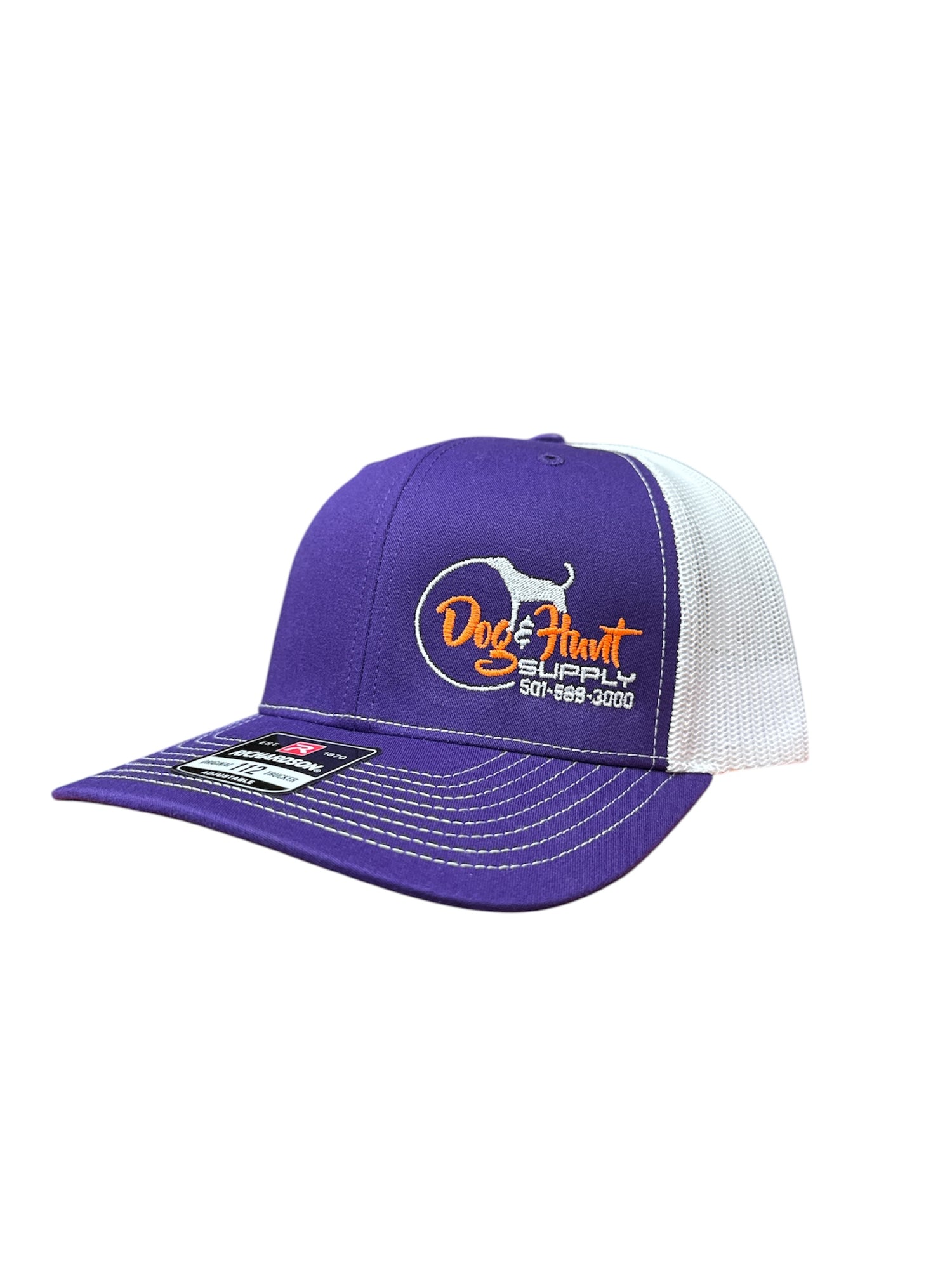 Dog and Hunt Purple & White Hat