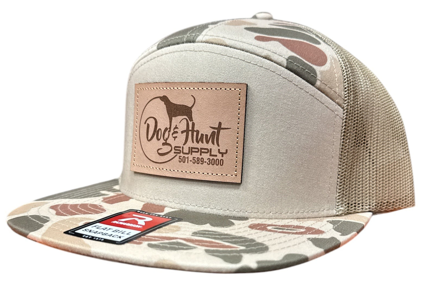 Duck Camo hat with Patch Flat Bill – Dog and Hunt Supply