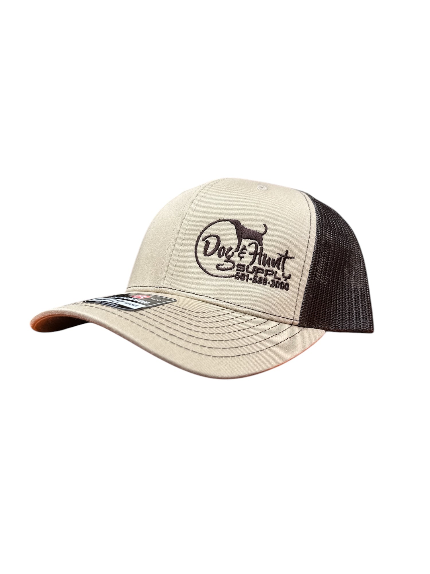 Dog and Hunt Cream w/ Brown Mesh Hat