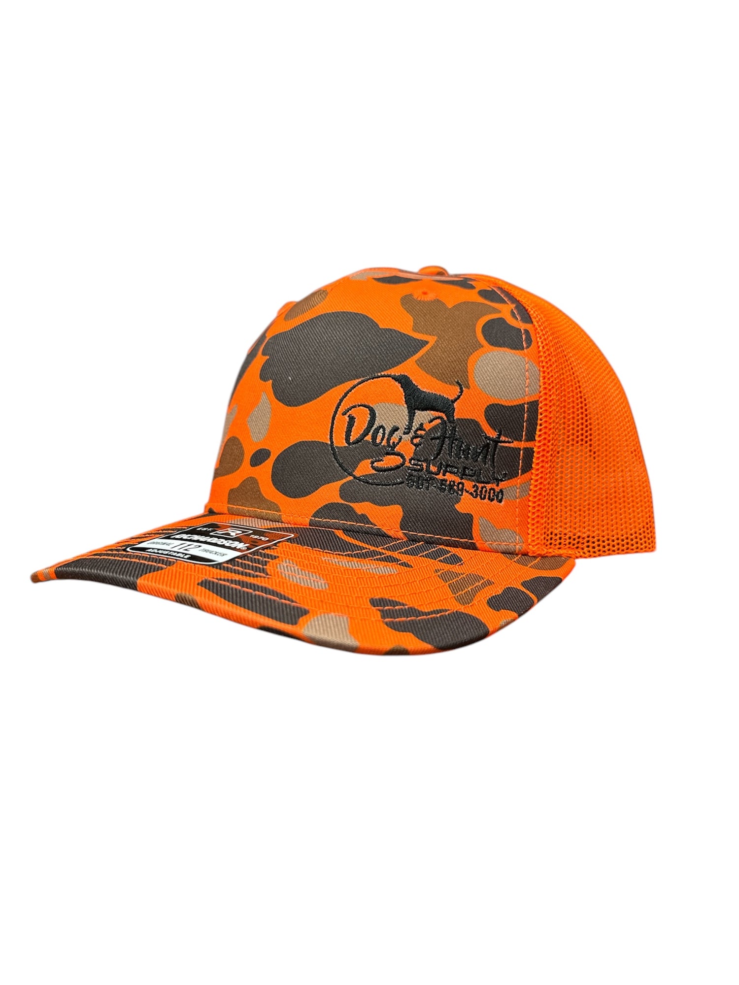 Dog and Hunt Orange Camo Hat