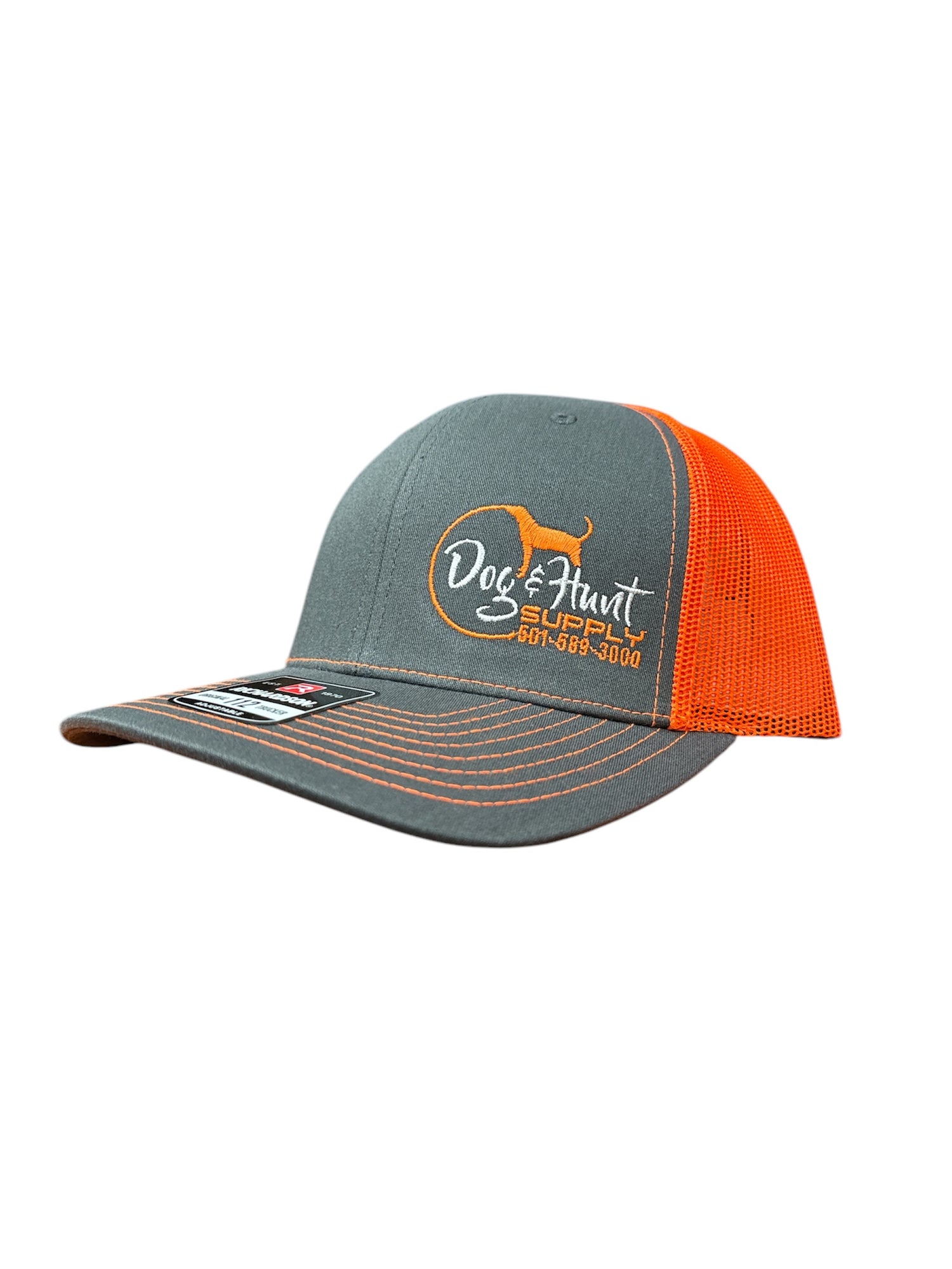 Dog and Hunt Gray w/ Orange Mesh Hat