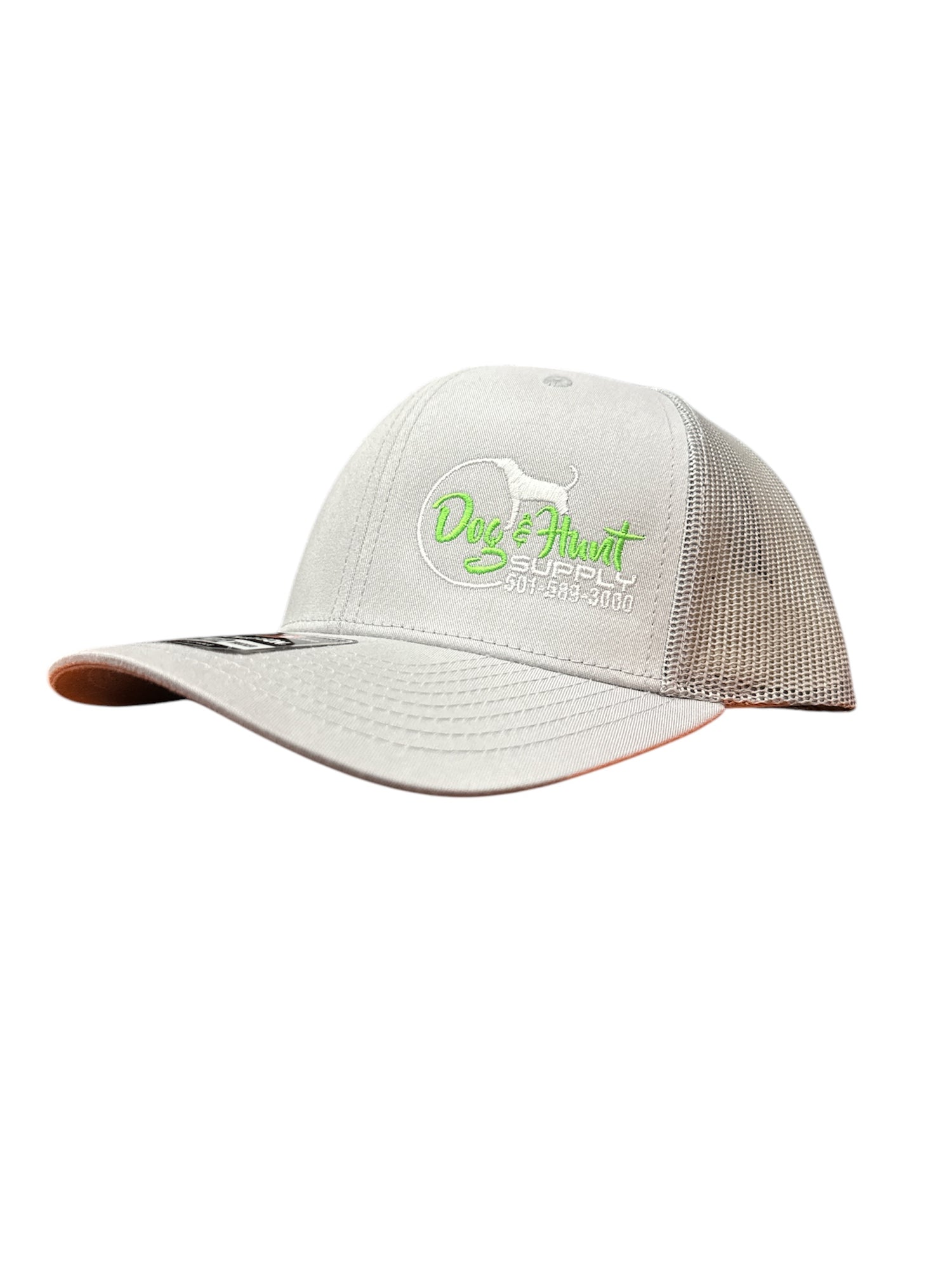 LIMITED EDITION Light Gray w/ Bright Green Logo Hat