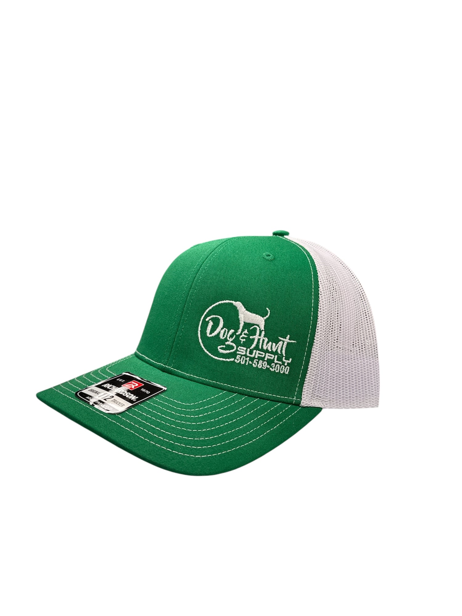 Dog and Hunt Green w/ White Mesh Hat