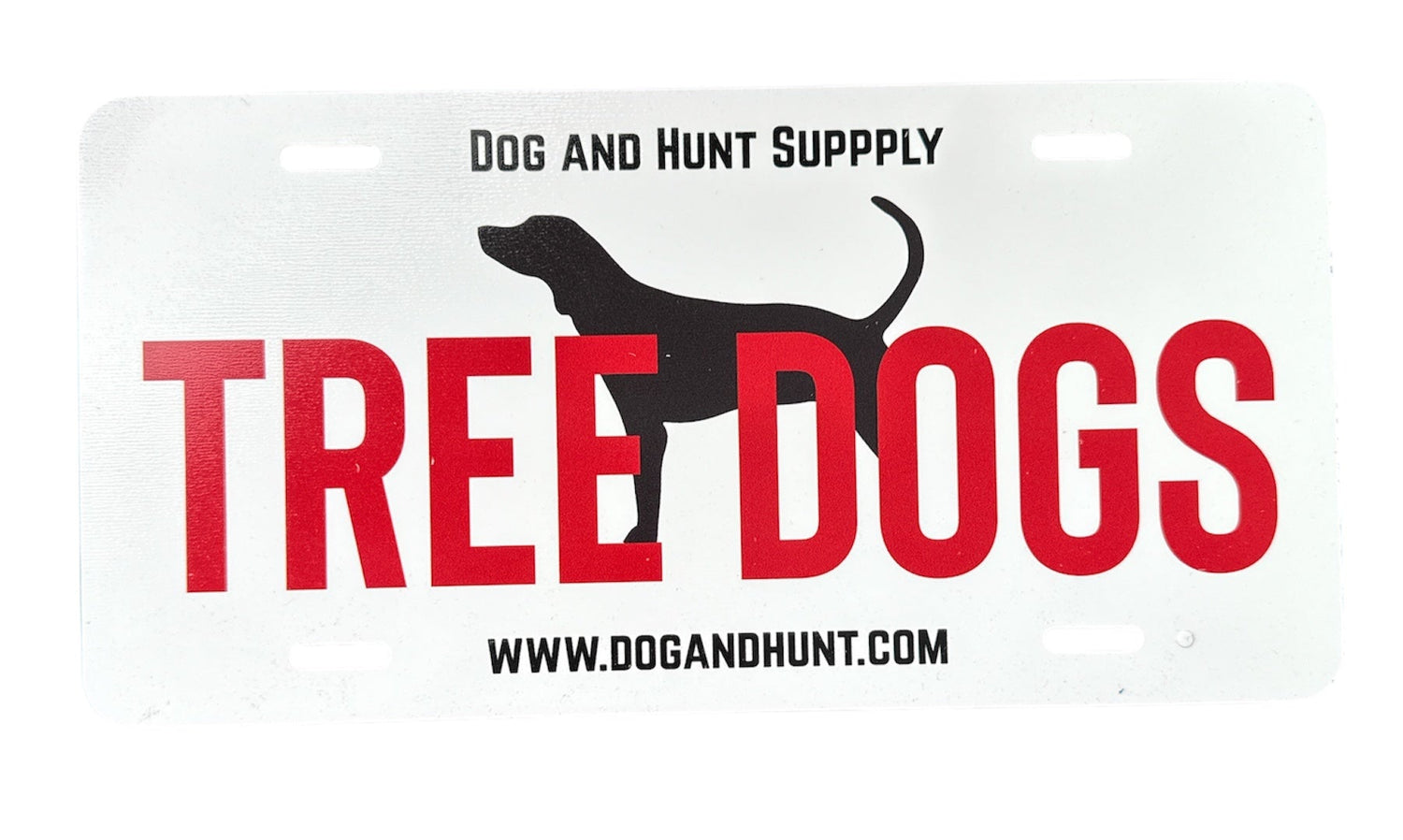 Dog and Hunt License Plate - Tree Dogs
