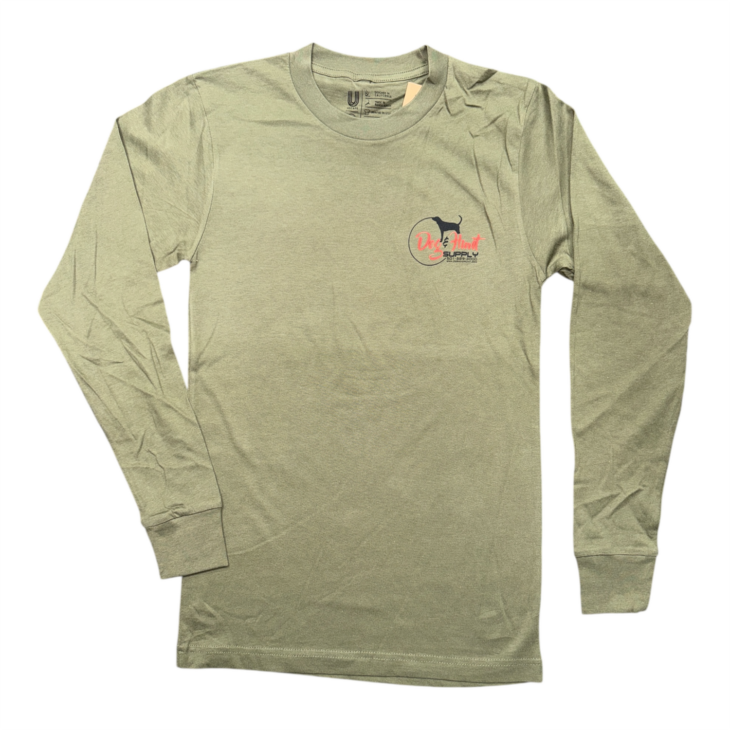 Dog and Hunt Long Sleeve Green Shirt
