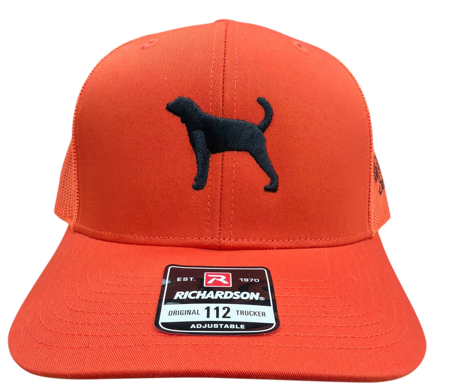 NEW Dog and Hunt Black Dog with Orange Mesh Hat