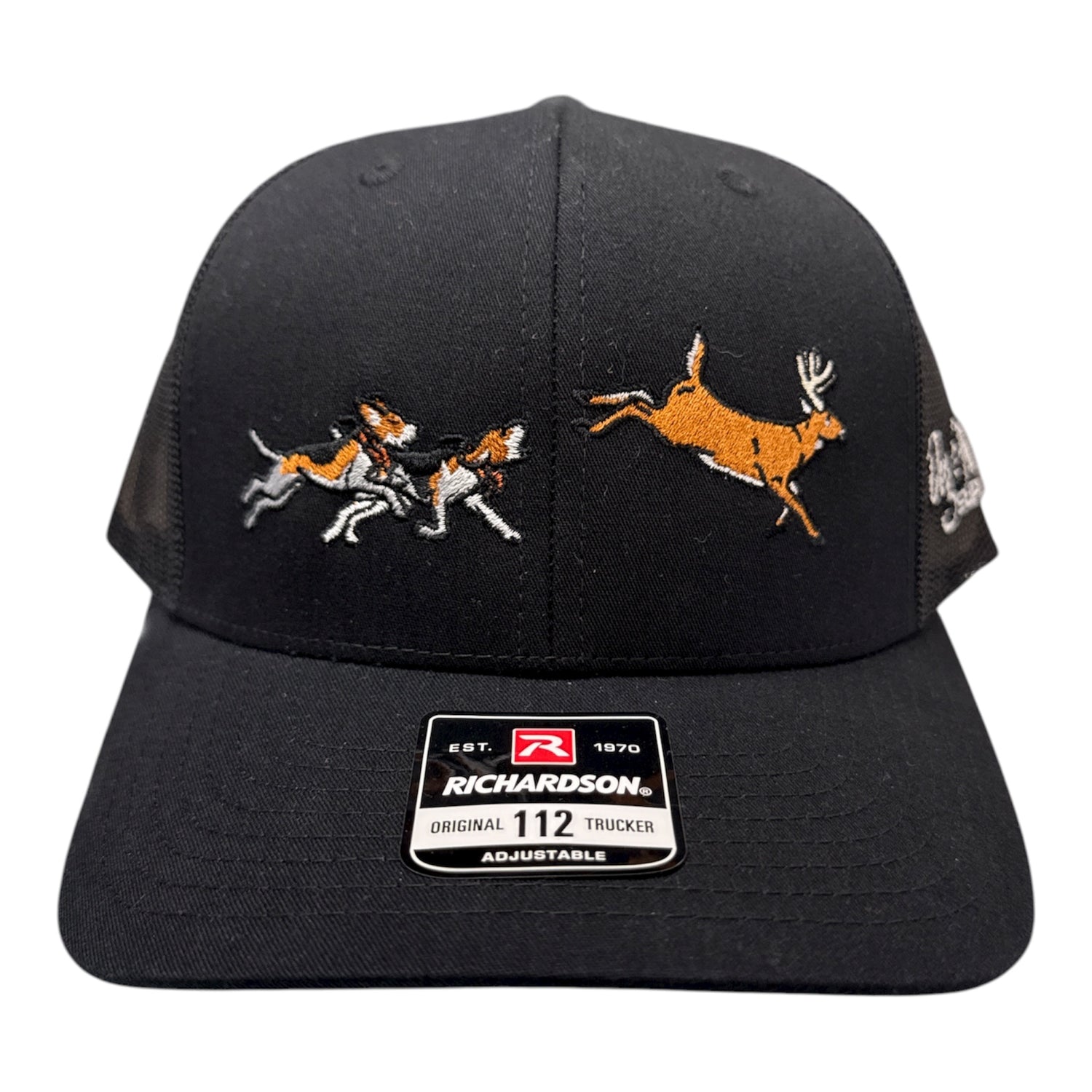 NEW Dog and Hunt Deer Run Black w/ Black Mesh Hat