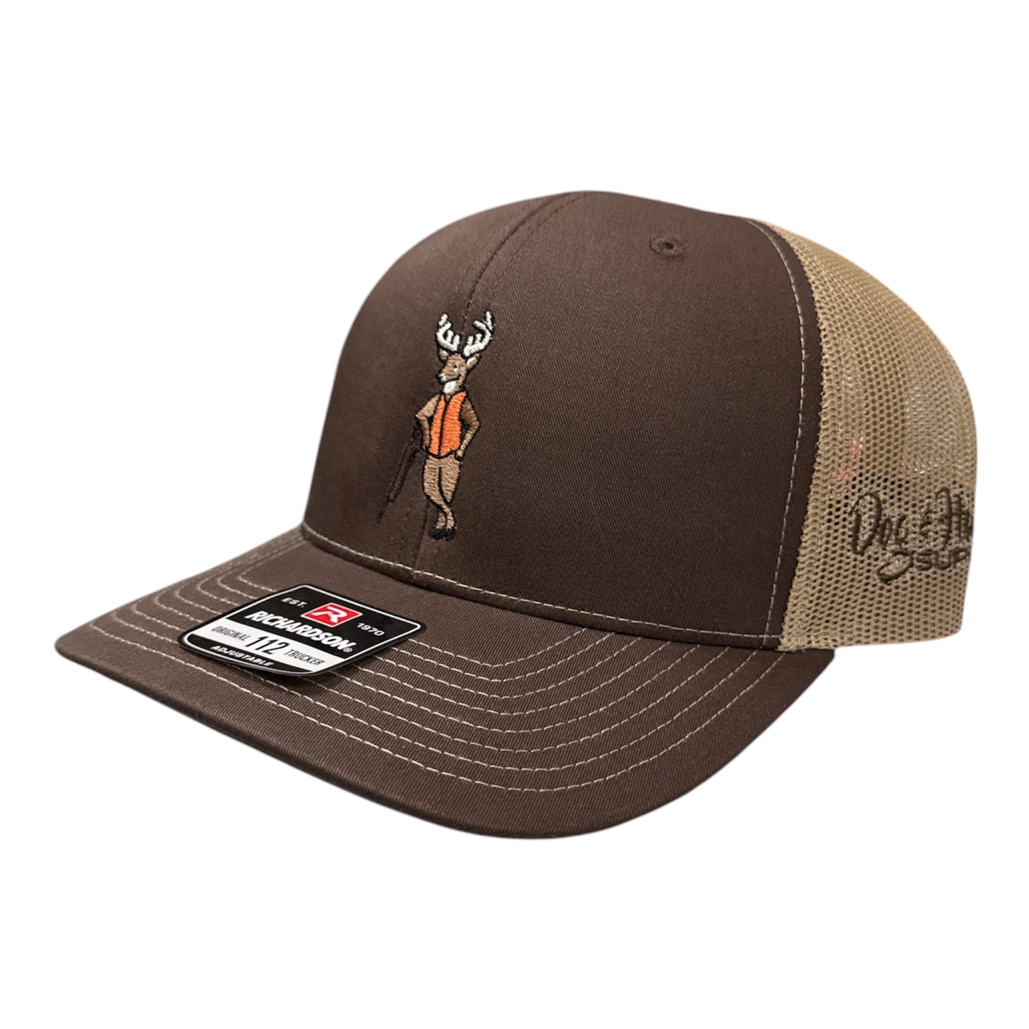 NEW Dog and Hunt Deer Hunter Brown w/ Cream Mesh Hat