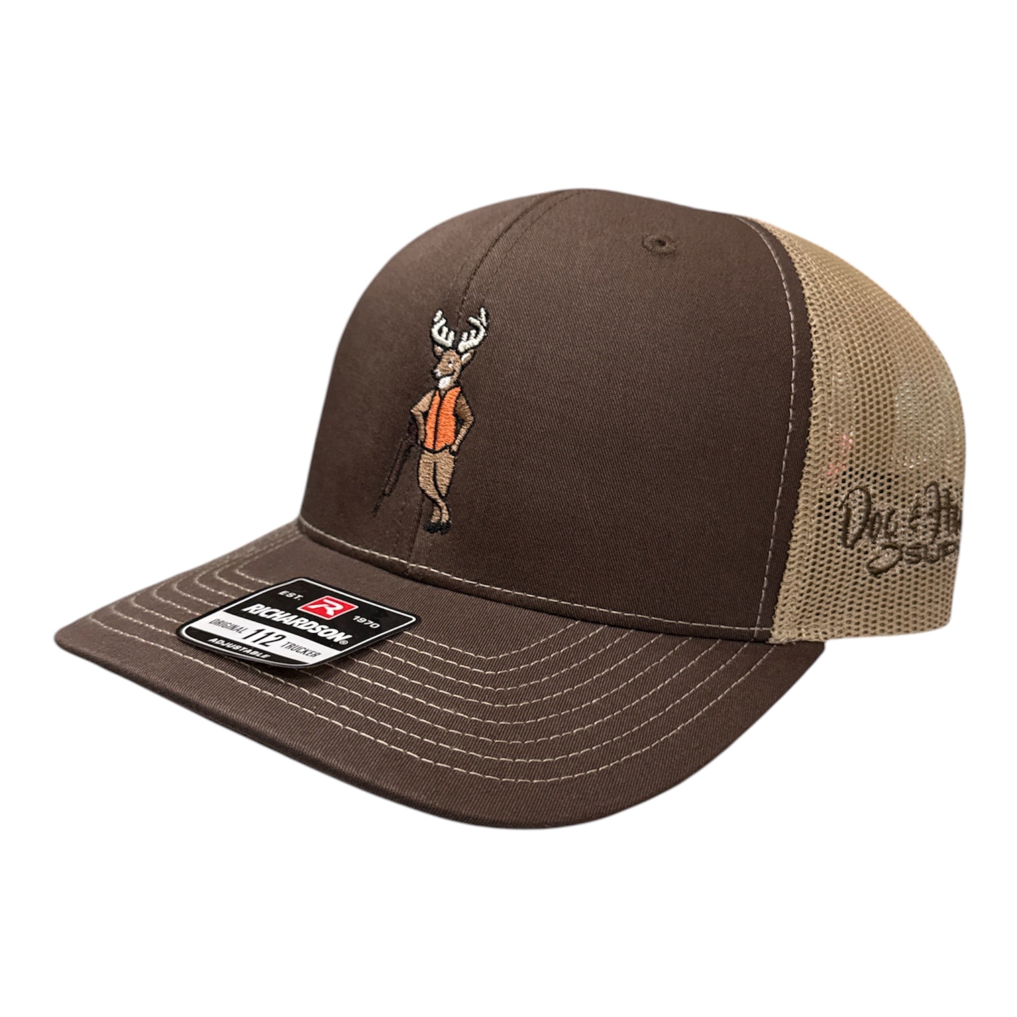 NEW Dog and Hunt Deer Hunter Brown w/ Cream Mesh Hat