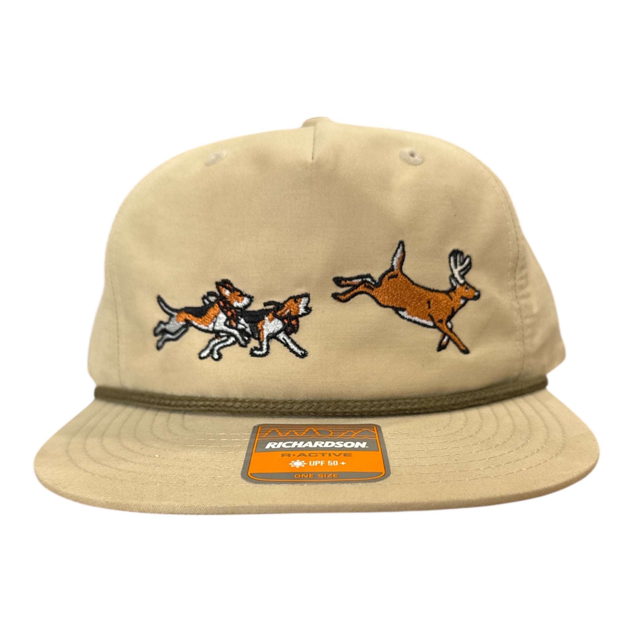 NEW Dog and Hunt Deer Run Cream Rope Hat