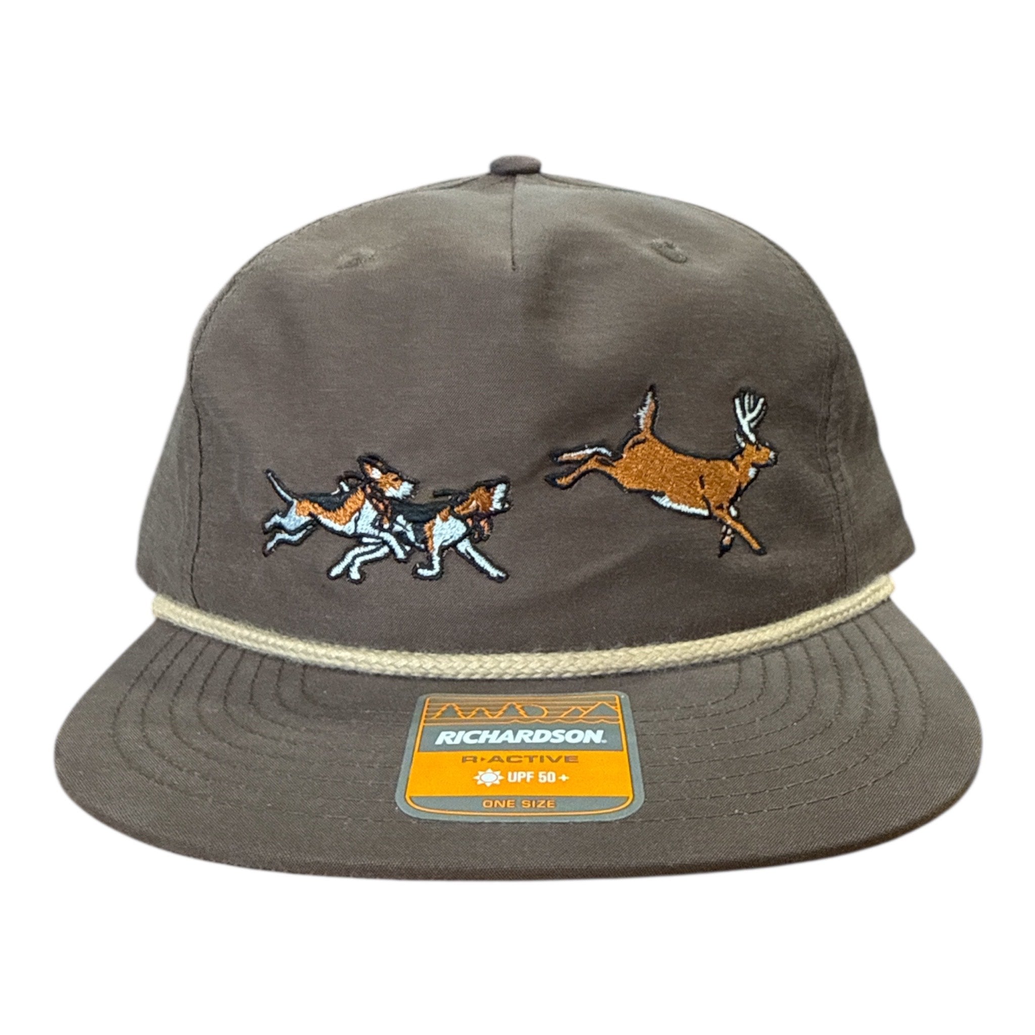 NEW Dog and Hunt Deer Run Brown Rope Hat