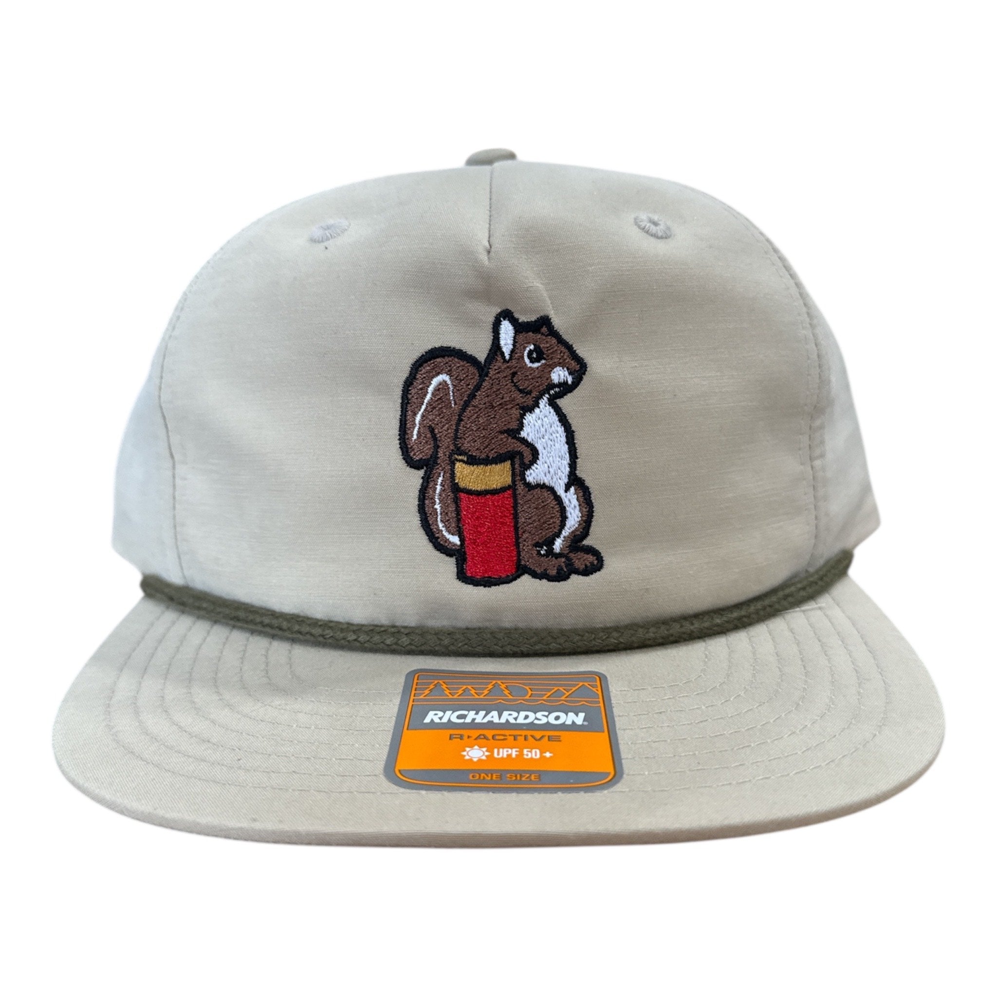 NEW Dog and Hunt Squirrel Hunter Cream Rope Hat