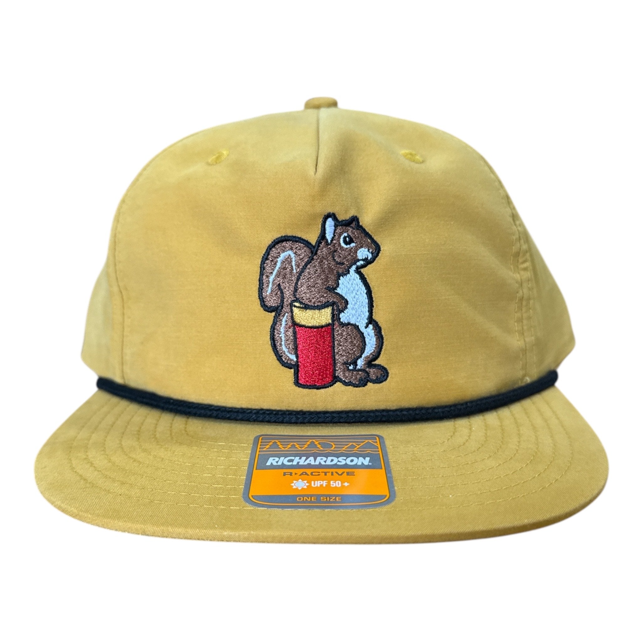 NEW Dog and Hunt Squirrel Hunter Mustard Yellow Rope Hat