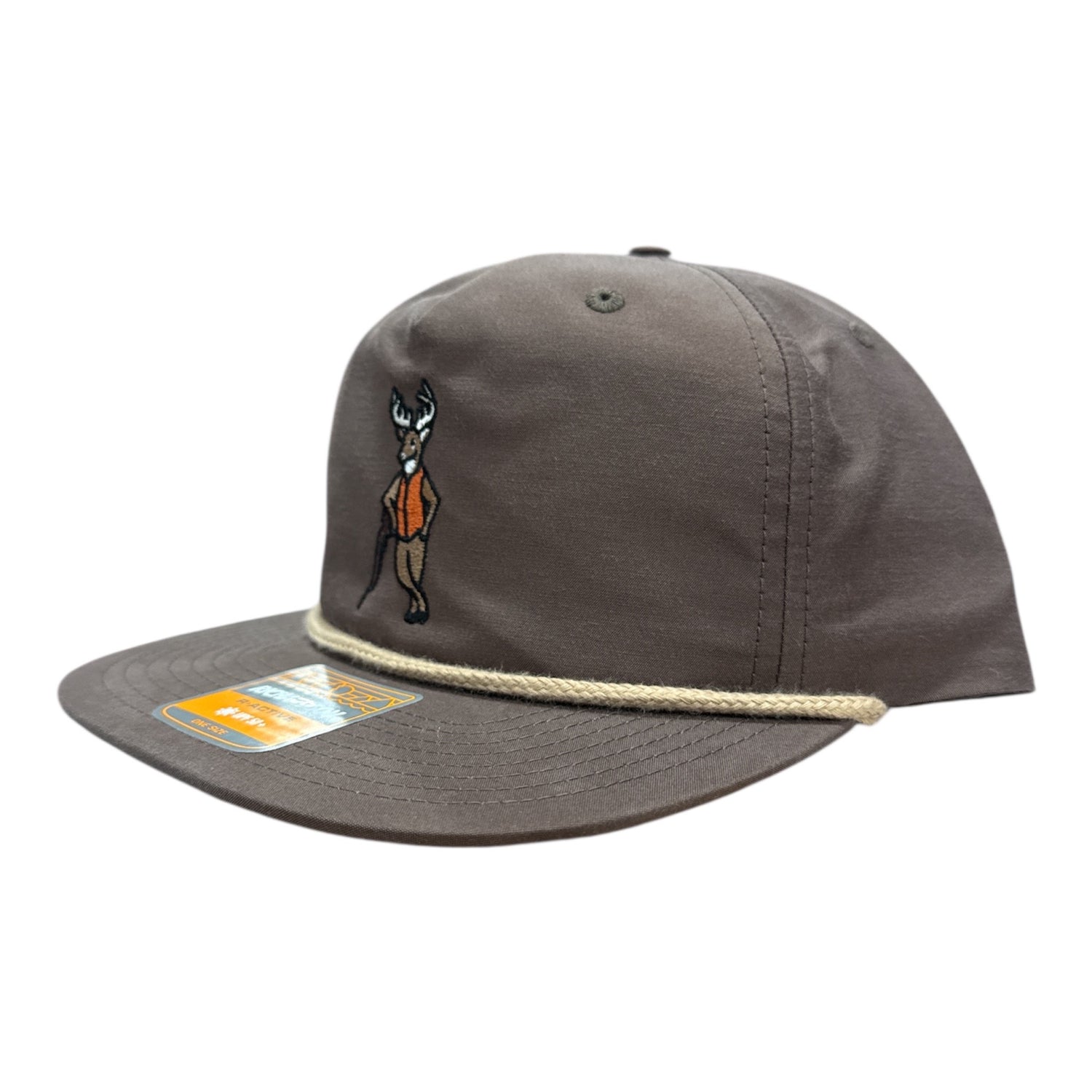 NEW Dog and Hunt Deer Hunter Brown Rope Hat