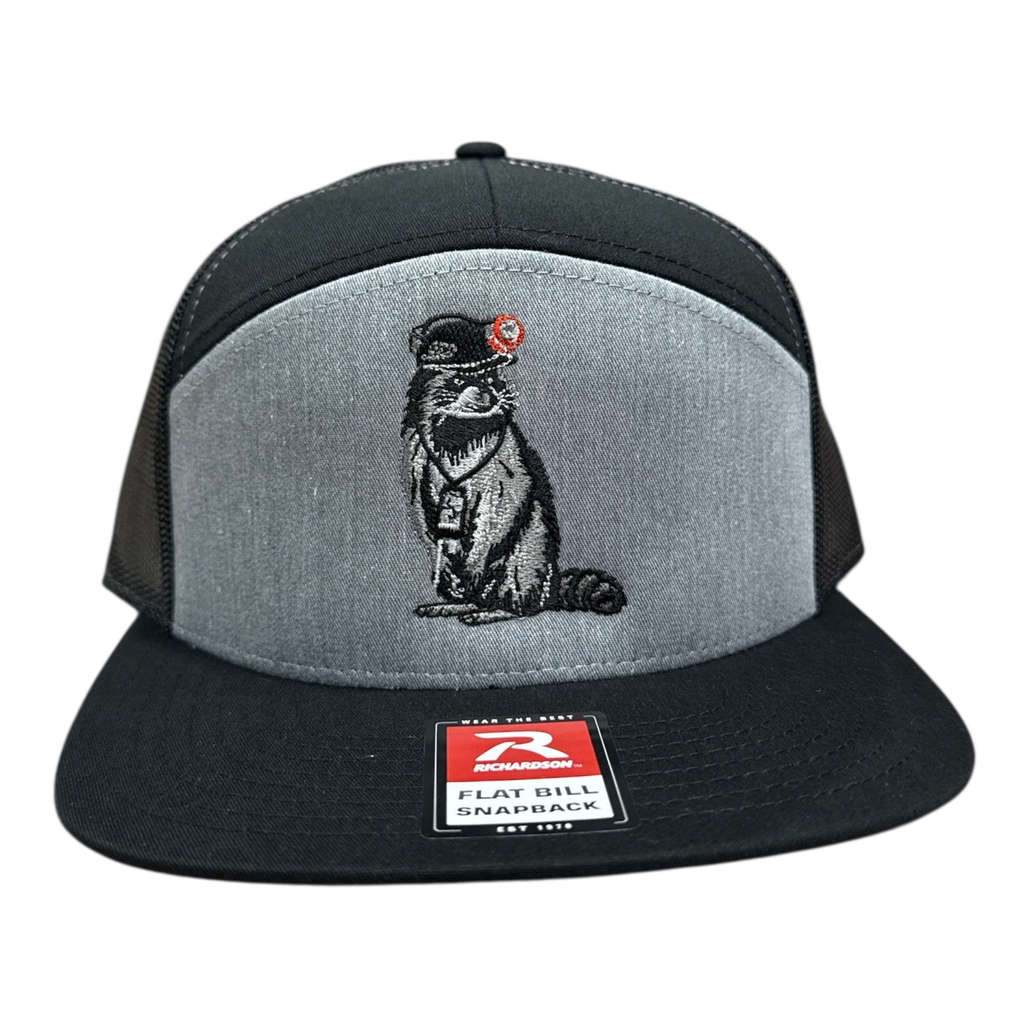 NEW Dog and Hunt Coon Hunter Black/Gray Flat Bill