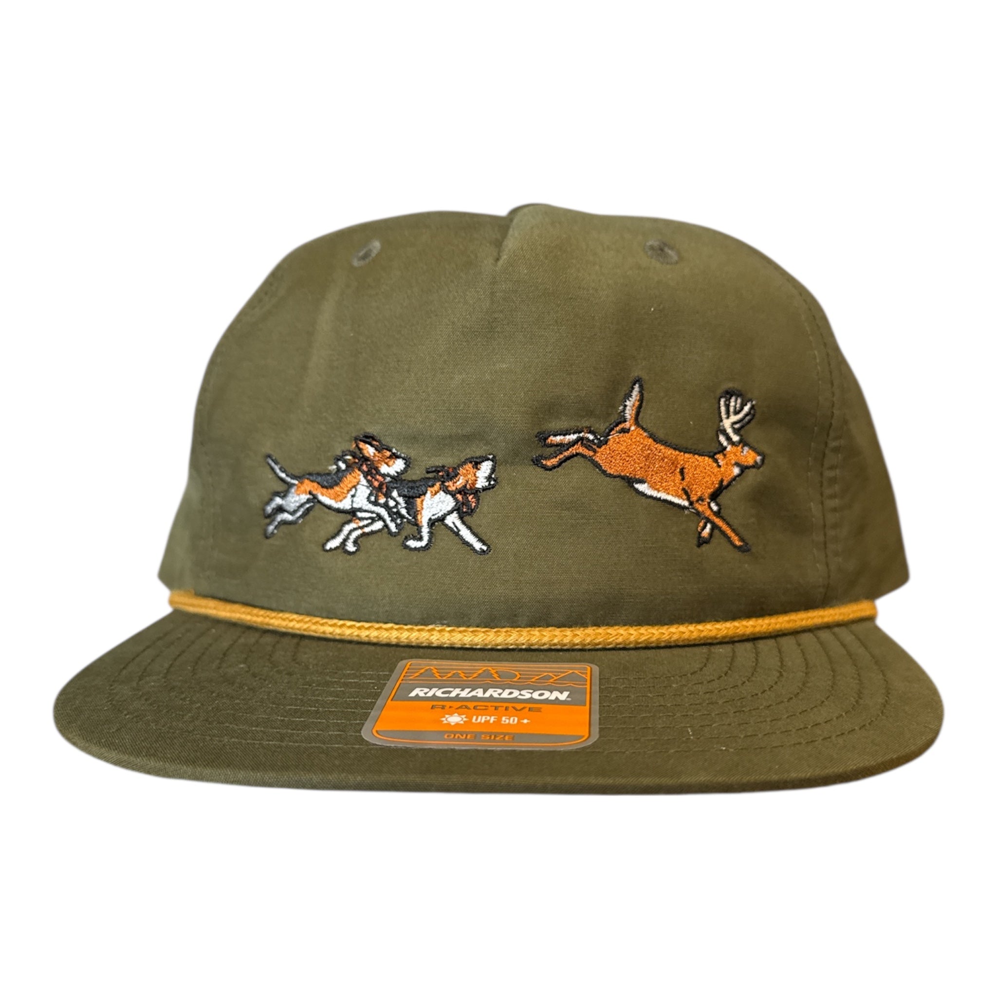 NEW Dog and Hunt Deer Run Green Rope Hat