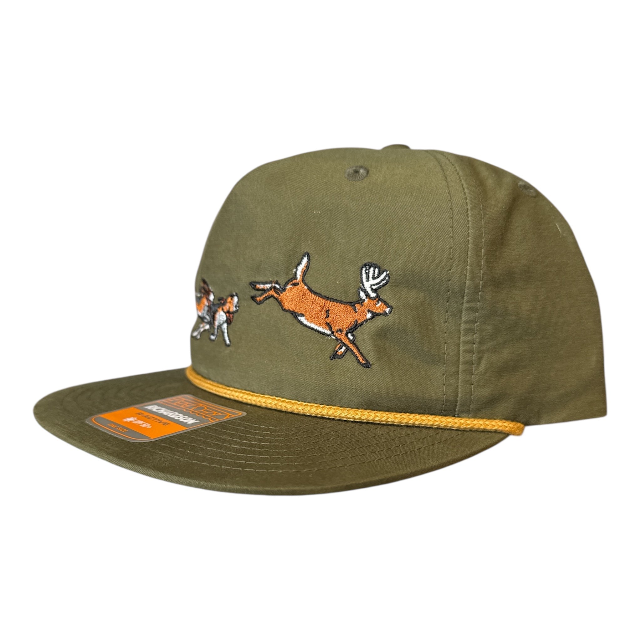 NEW Dog and Hunt Deer Run Green Rope Hat