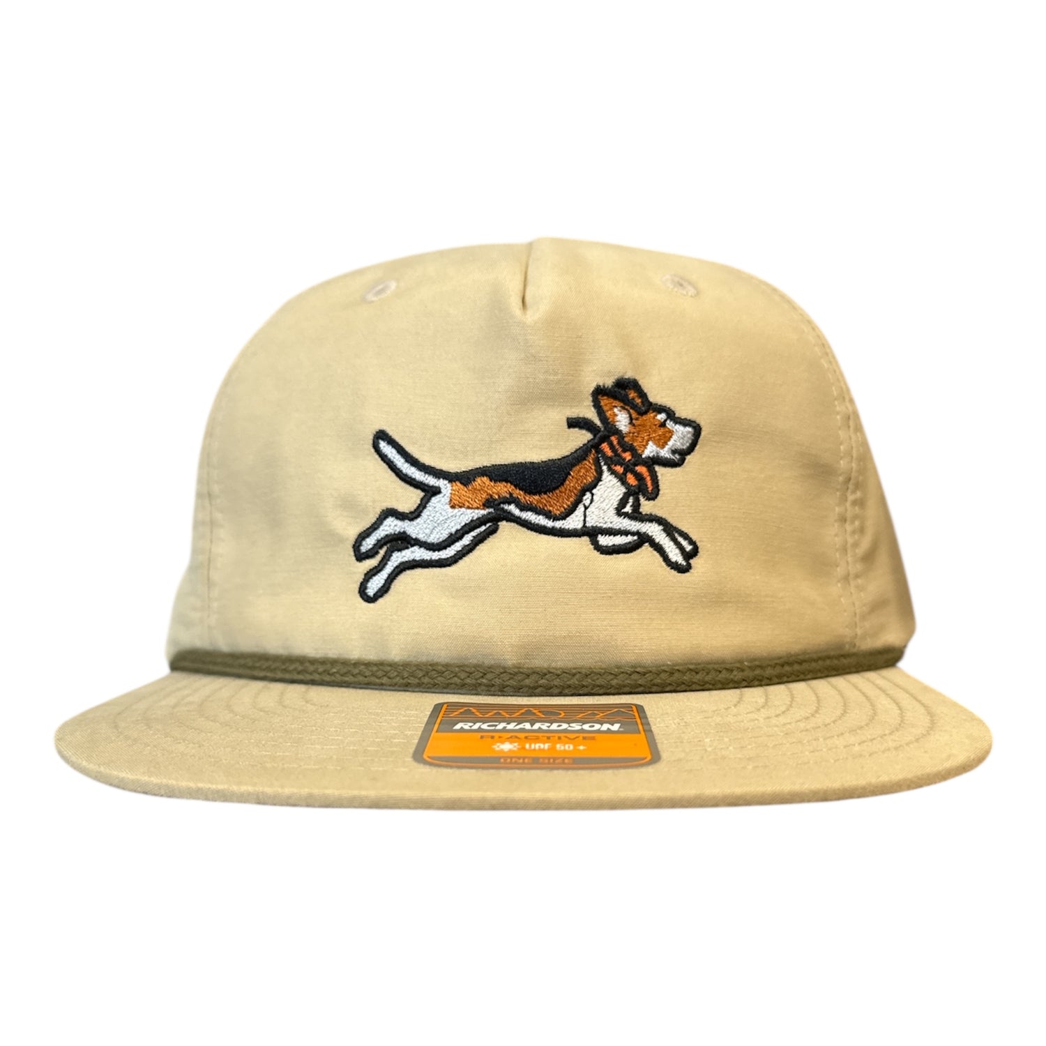 NEW Dog and Hunt Running Dog Cream Rope Hat