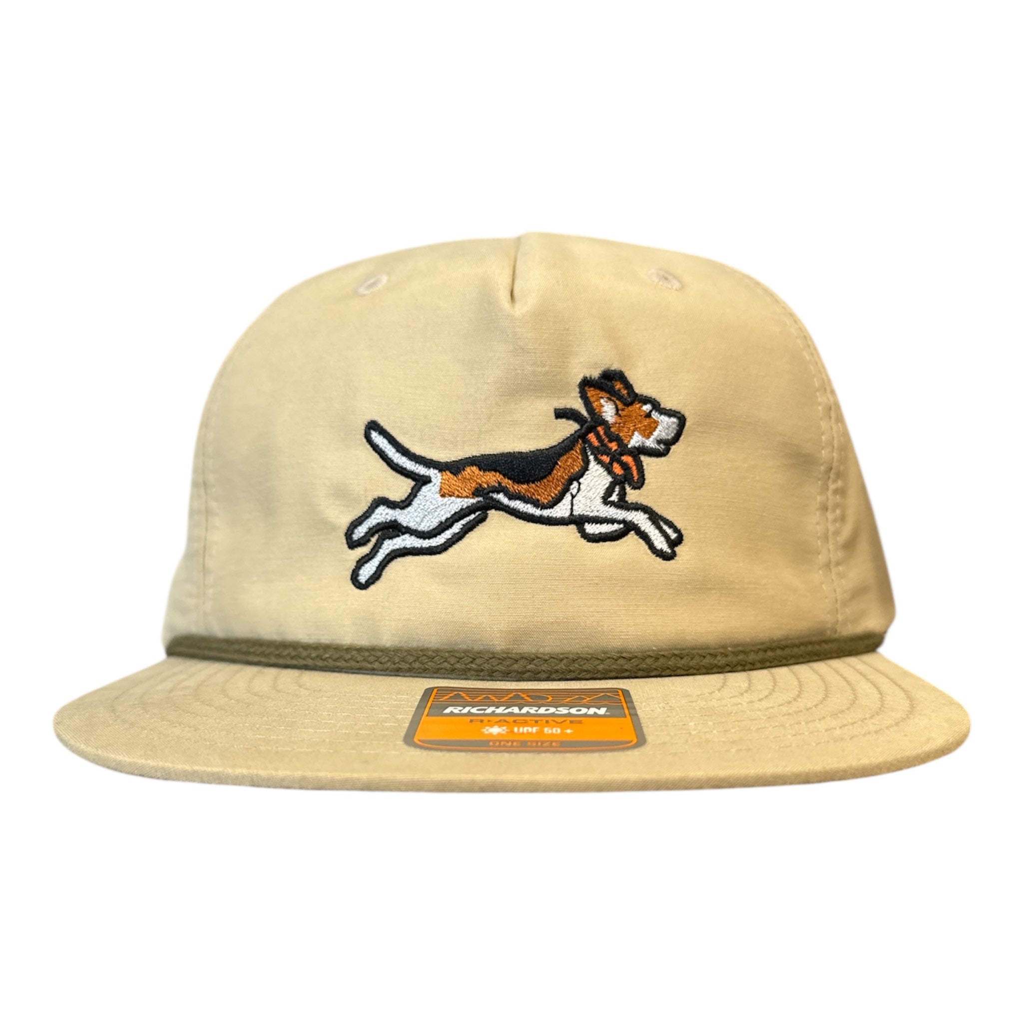 NEW Dog and Hunt Running Dog Cream Rope Hat