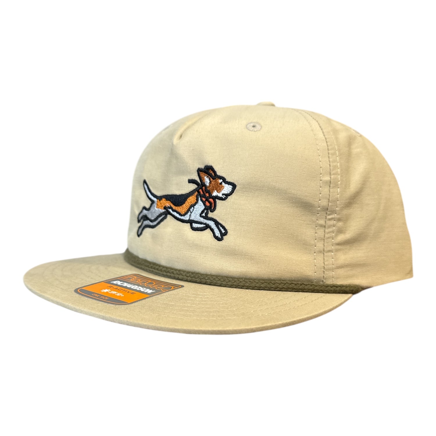 NEW Dog and Hunt Running Dog Cream Rope Hat