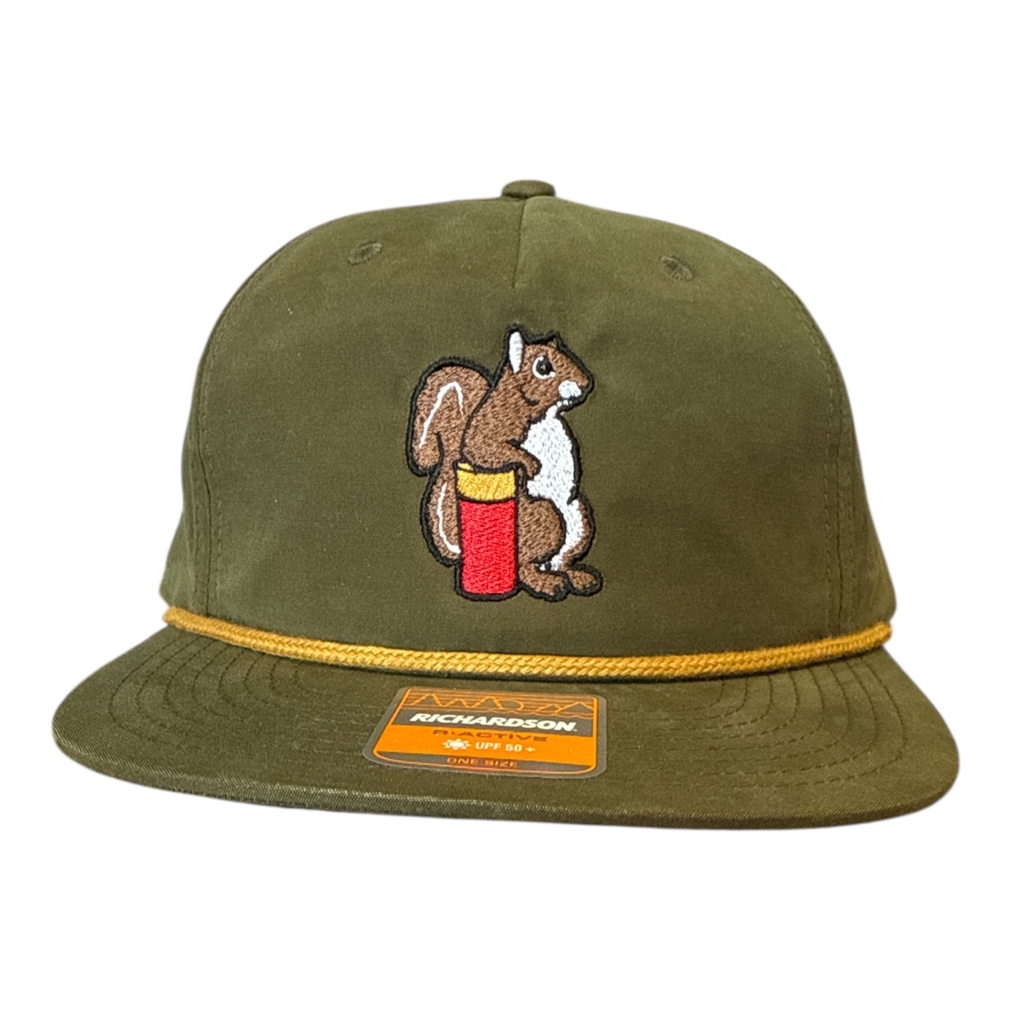 NEW Dog and Hunt Squirrel Hunter Green Rope Hat