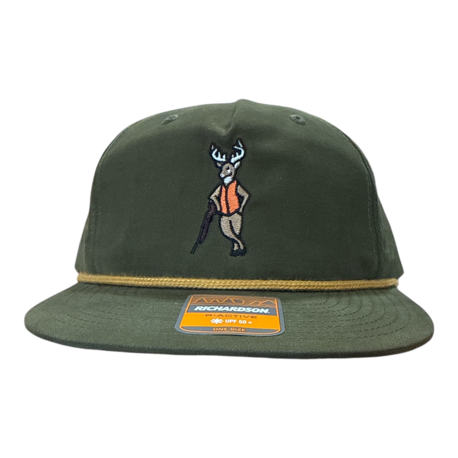 NEW Dog and Hunt Deer Hunter Green Rope Hat