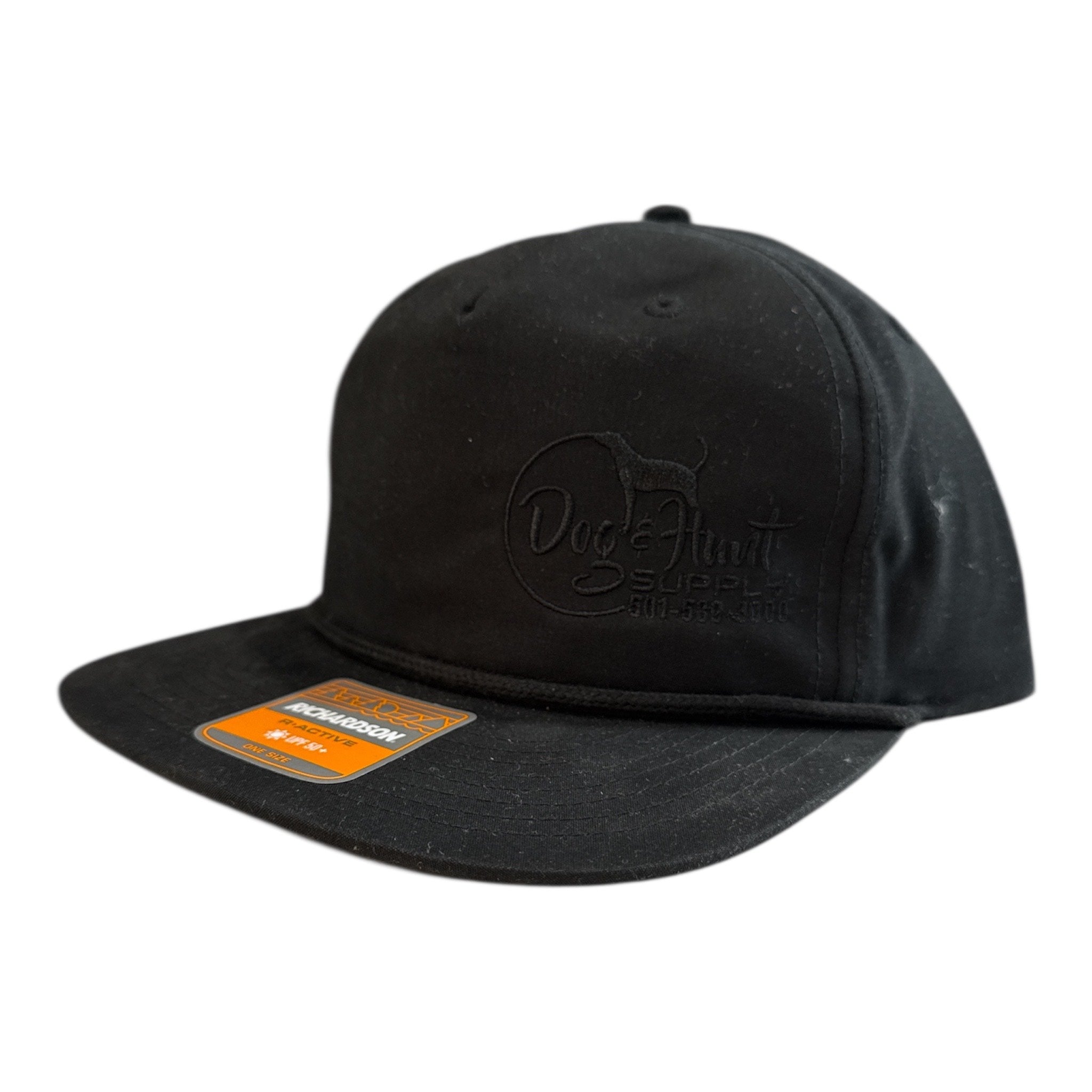 Dog and Hunt Black Rope Hat w/ Black Logo