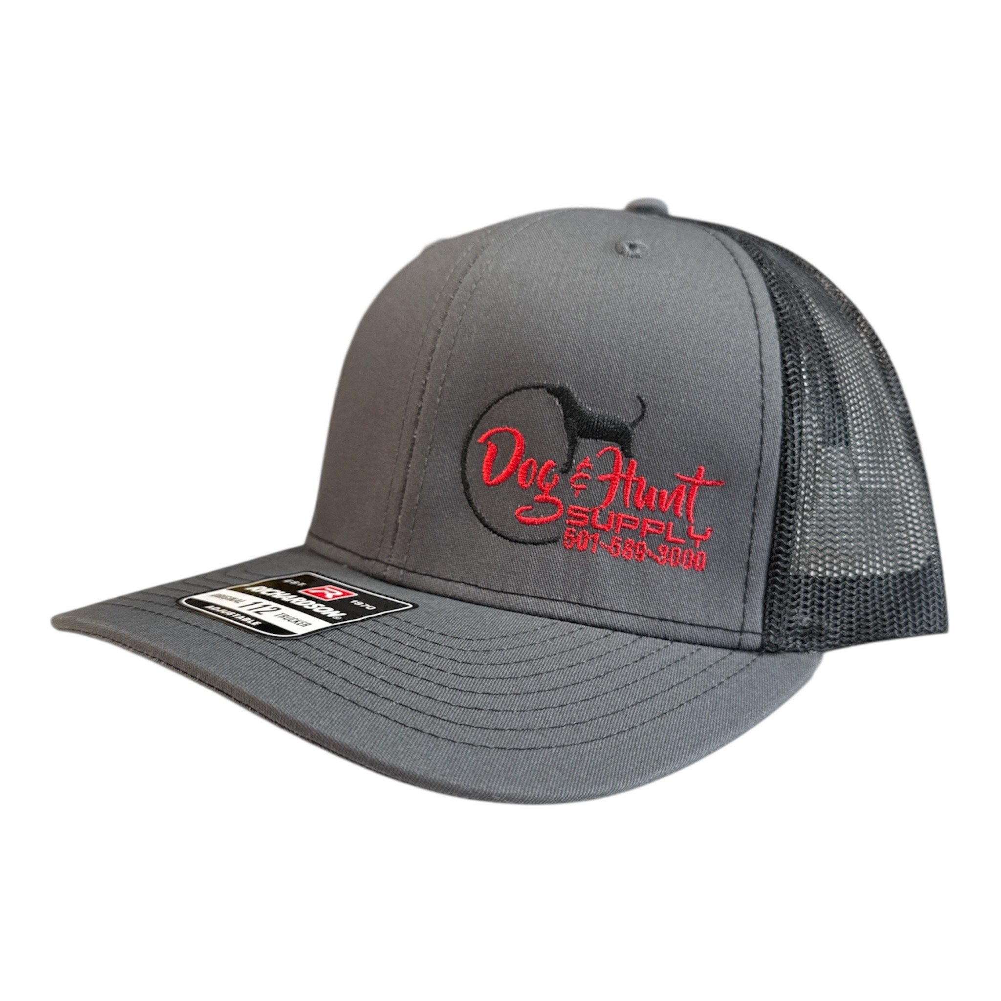 Dog and Hunt Charcoal Gray w/ Black Mesh & Red Logo