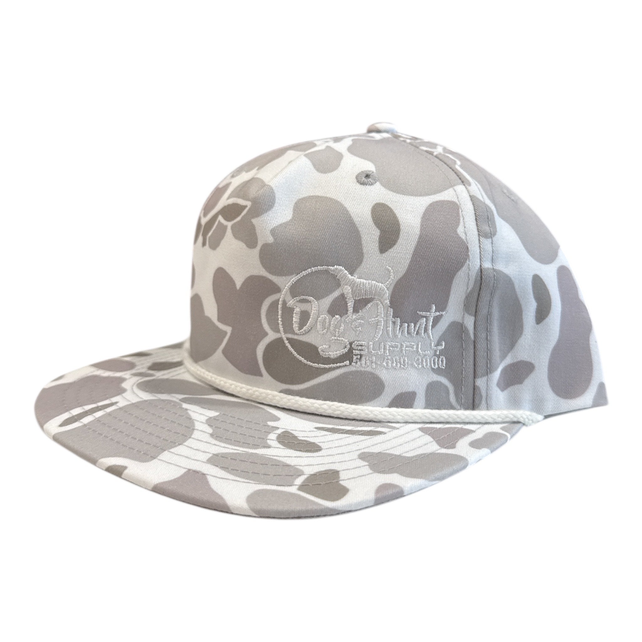 Dog and Hunt White Duck Camo Rope Hat