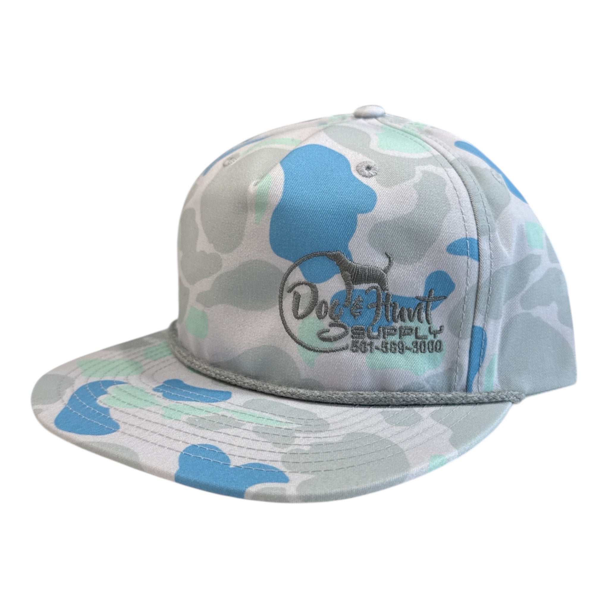 Dog and Hunt Blue, Gray, Green Duck Camo Rope Hat