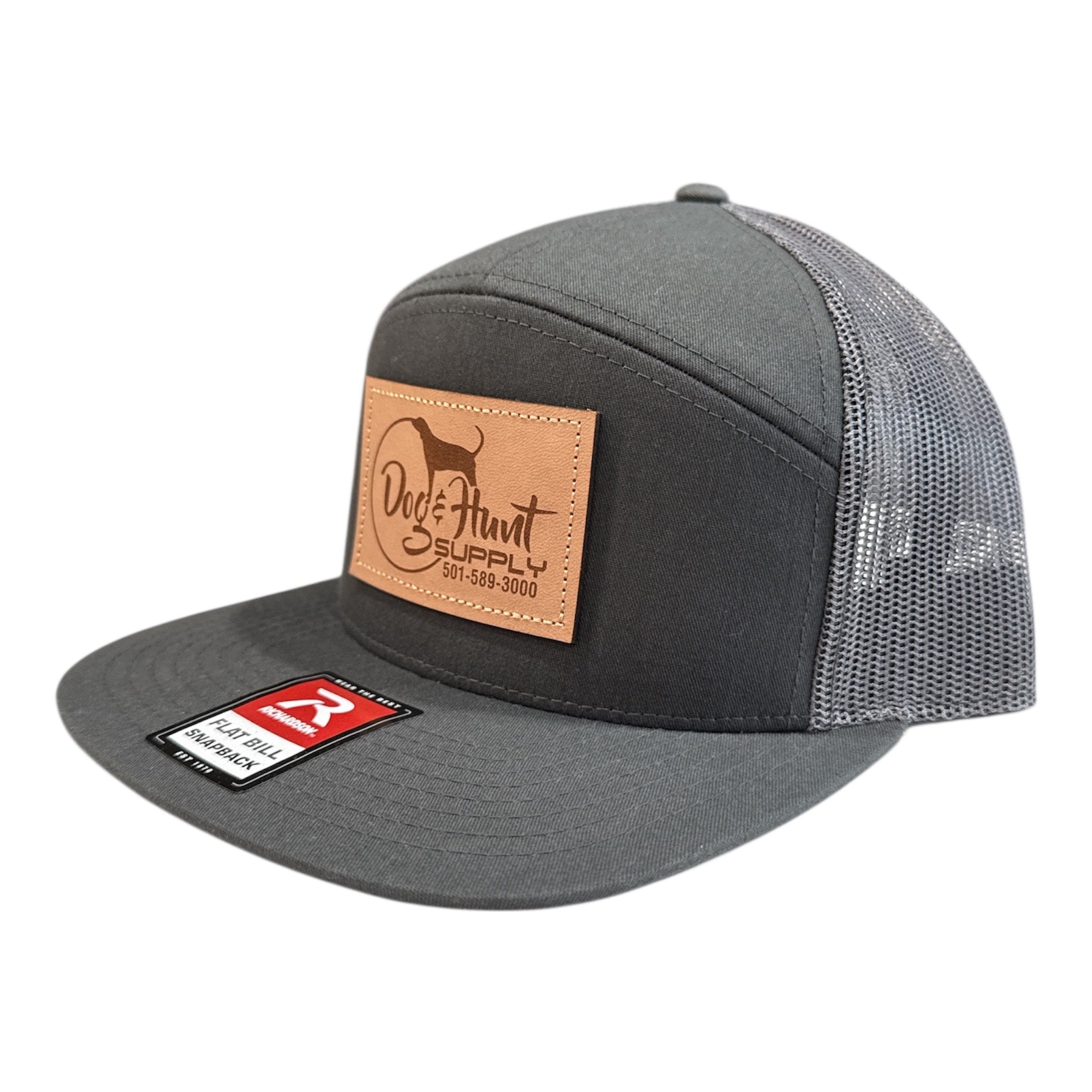 Dog and Hunt 5 Panel Gray Patch Hat