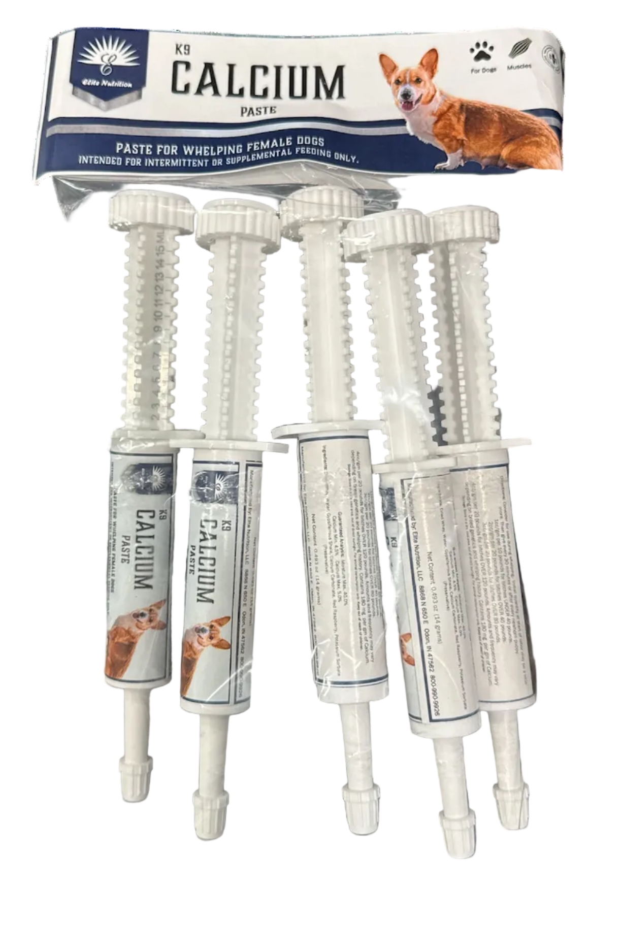 Elite Nutrition K9 Calcium 5pk