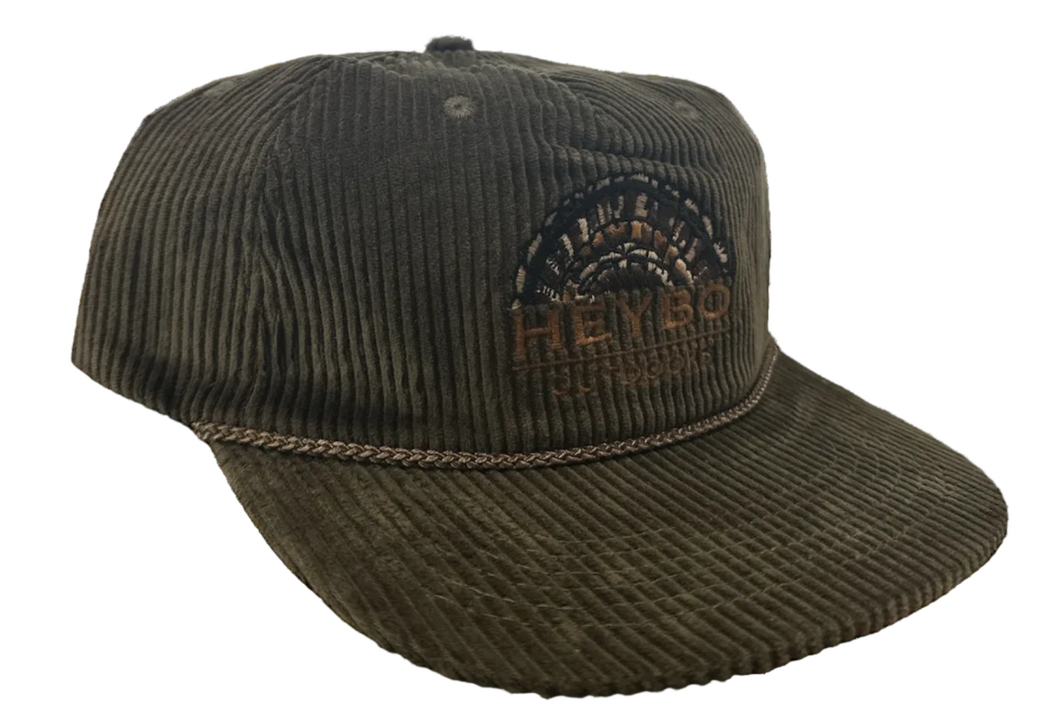 Heybo Corduroy Turkey Rope Hat - Olive