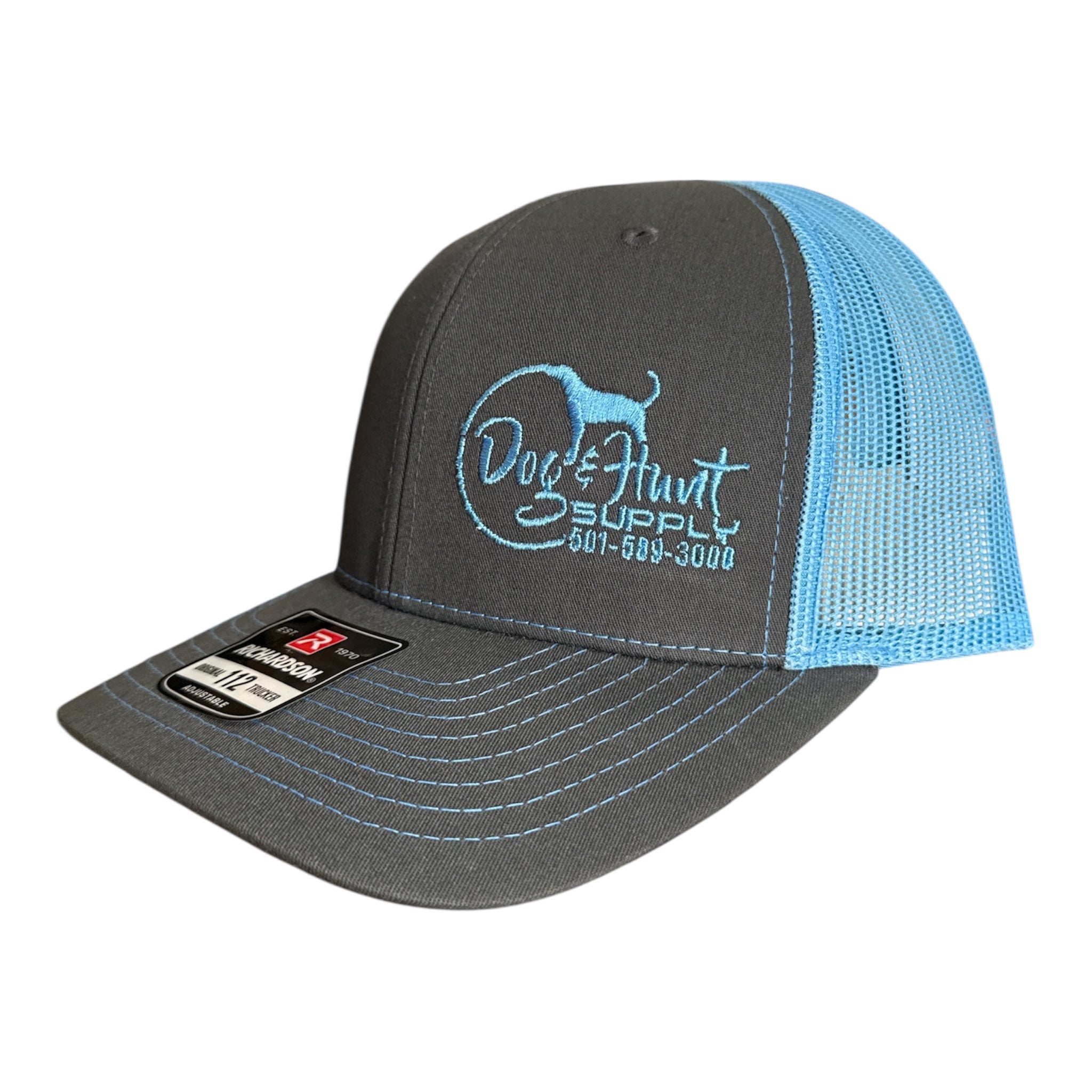 Dog and Hunt Gray w/ Light Blue Mesh