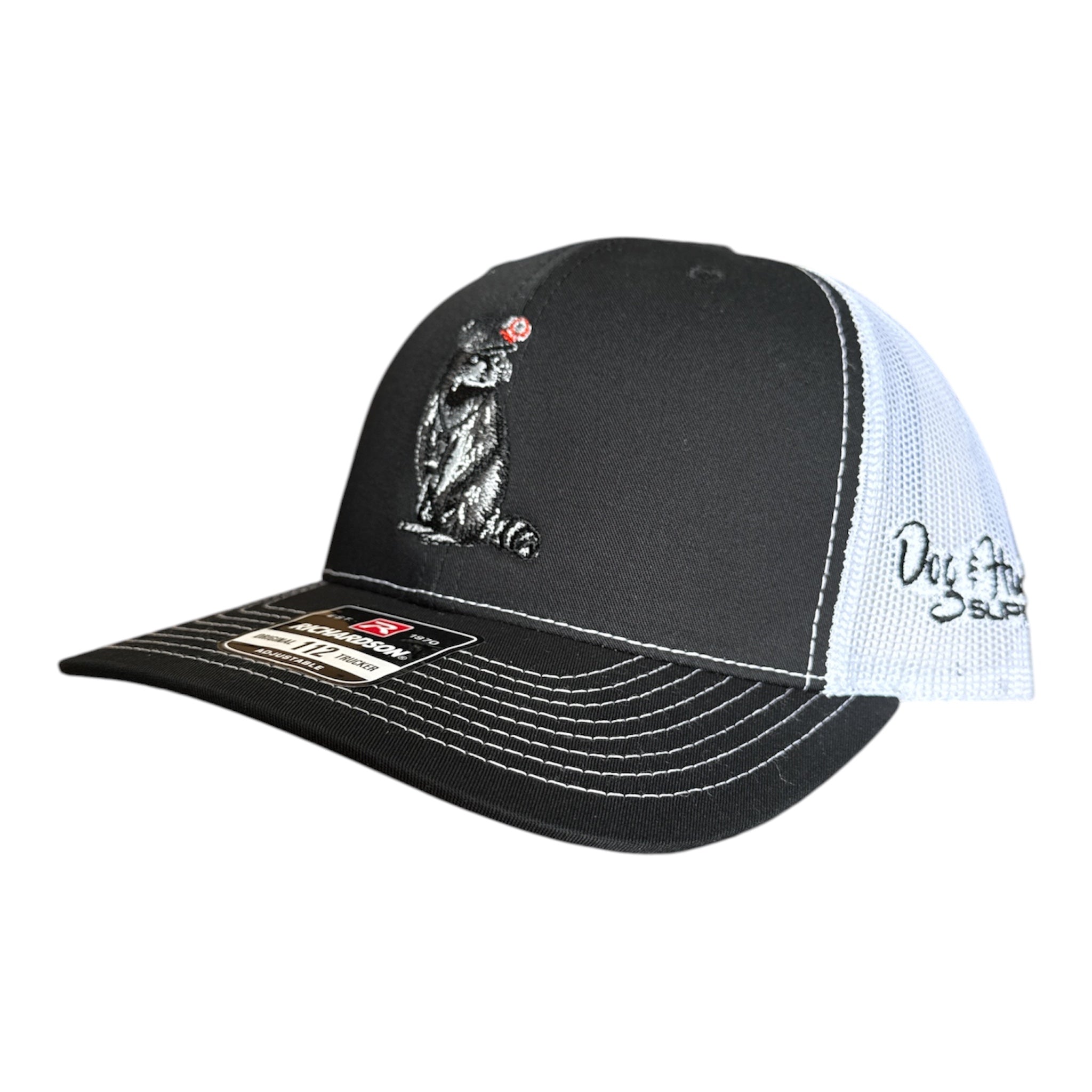 Dog and Hunt Coon Hunter Black w/ White Mesh Hat