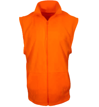 Dog and Hunt Blaze Orange Fleece Vest - YOUTH