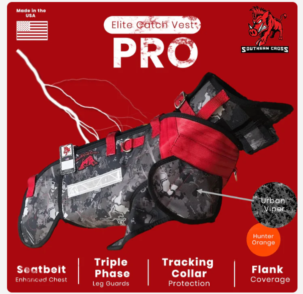 Elite Catch Vest PRO- Attached Collar Extreme Protection - Urban Viper