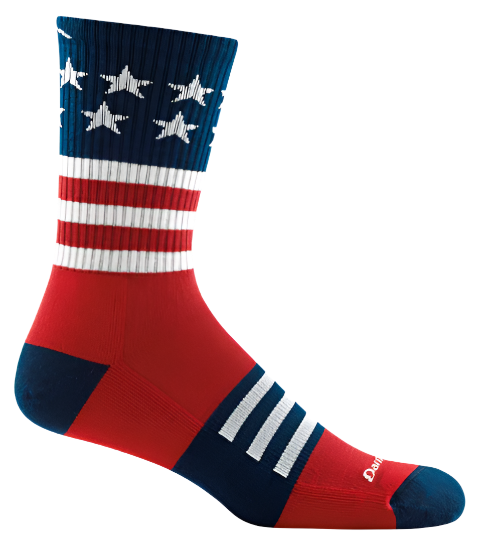 Darn Tough Men's Captain Stripe Micro Crew Lightweight Hiking Sock - 1976