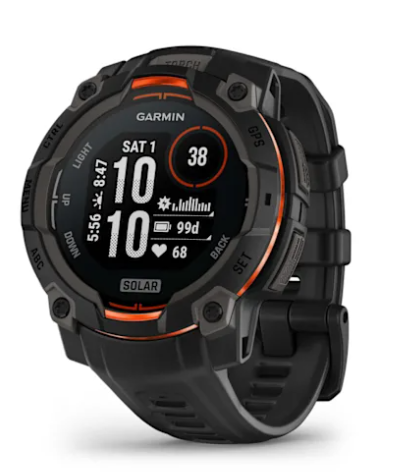 Garmin Instinct® 3 – 45 mm, Solar - Black with Black Band